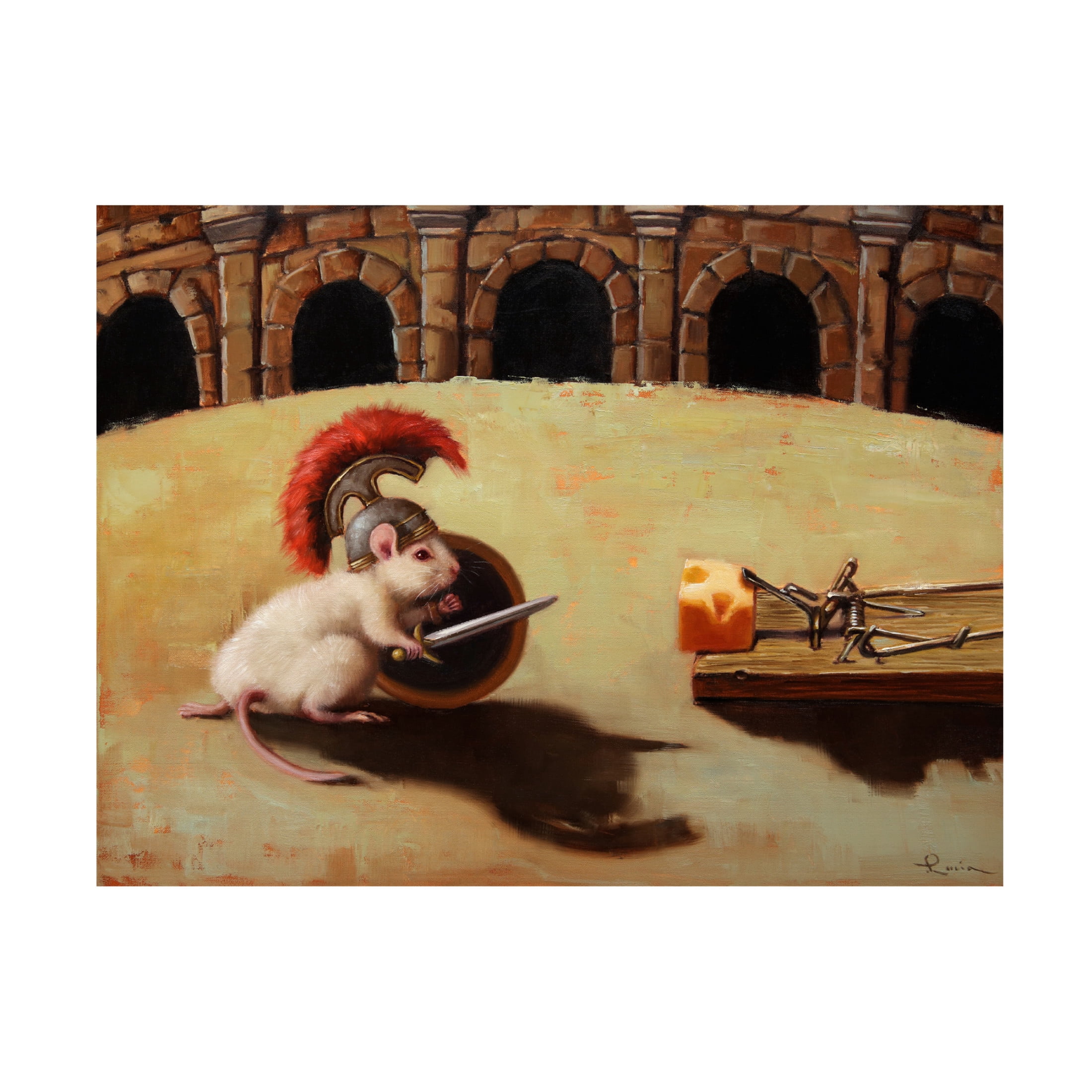 Canvas Wall Art - Lucia Heffernan 'Gladiator' Wall Art for Living Room, Bedroom, or Office Décor by Trademark Fine Art - 24 x 18 Inches