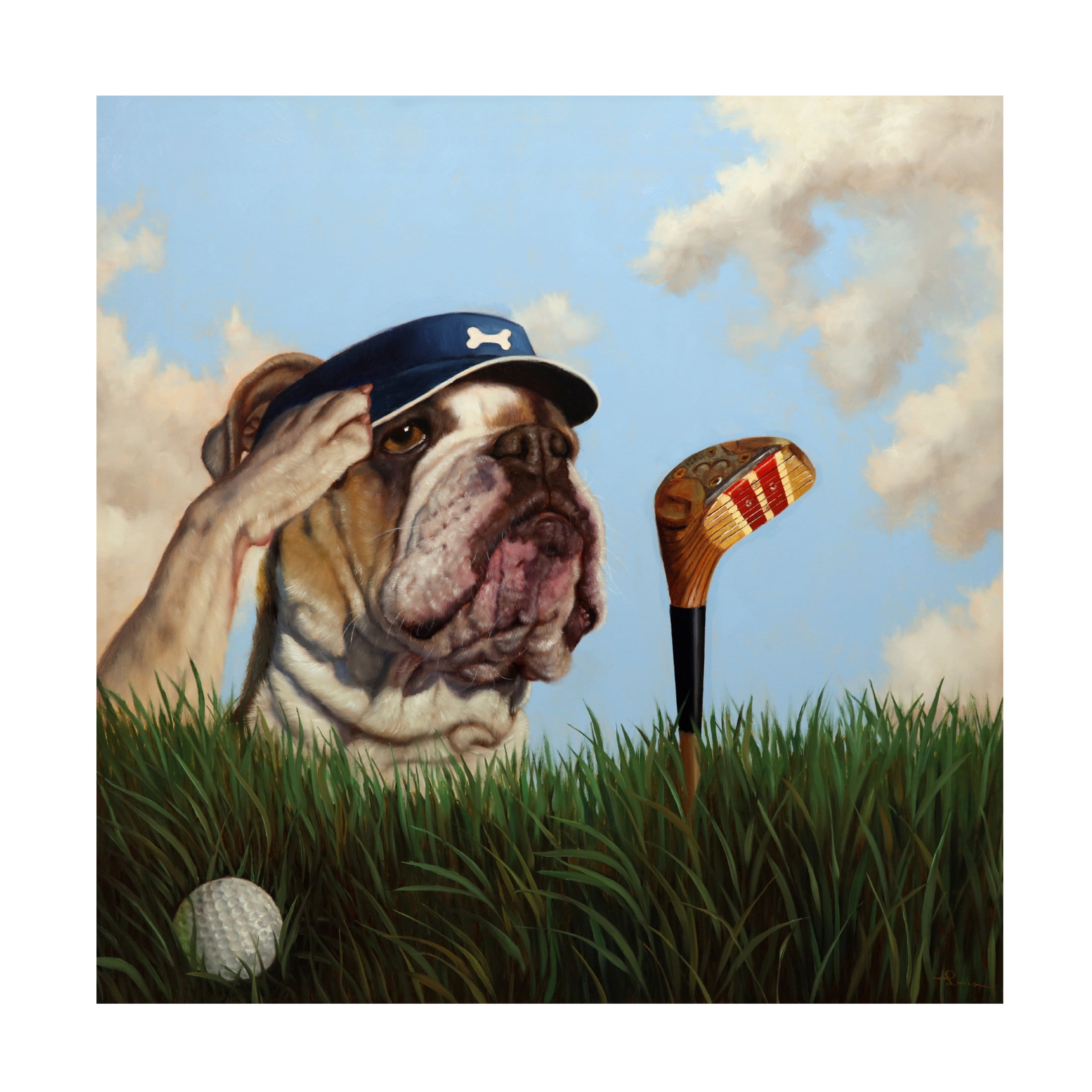 Canvas Wall Art - Lucia Heffernan 'Mulligan' Wall Art for Living Room, Bedroom, or Office Décor by Trademark Fine Art - 14 x 14 Inches