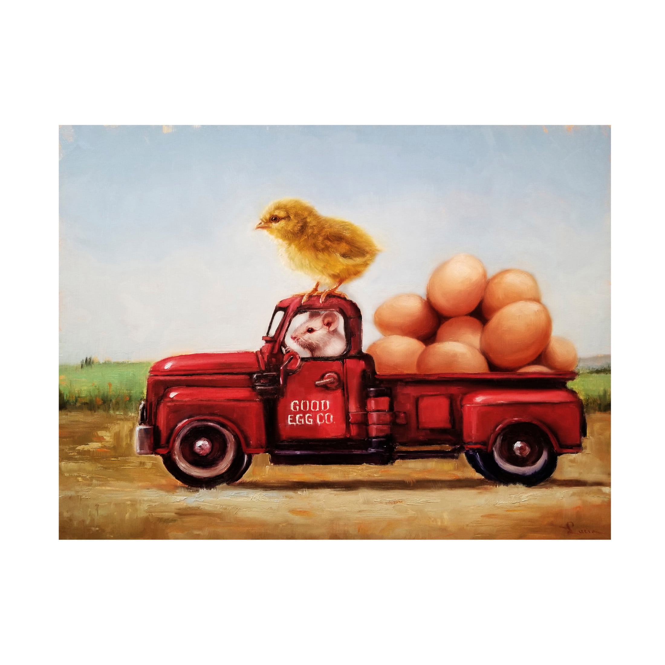 Canvas Wall Art - Lucia Heffernan 'Special Delivery' Wall Art for Living Room, Bedroom, or Office Décor by Trademark Fine Art - 24 x 18 Inches