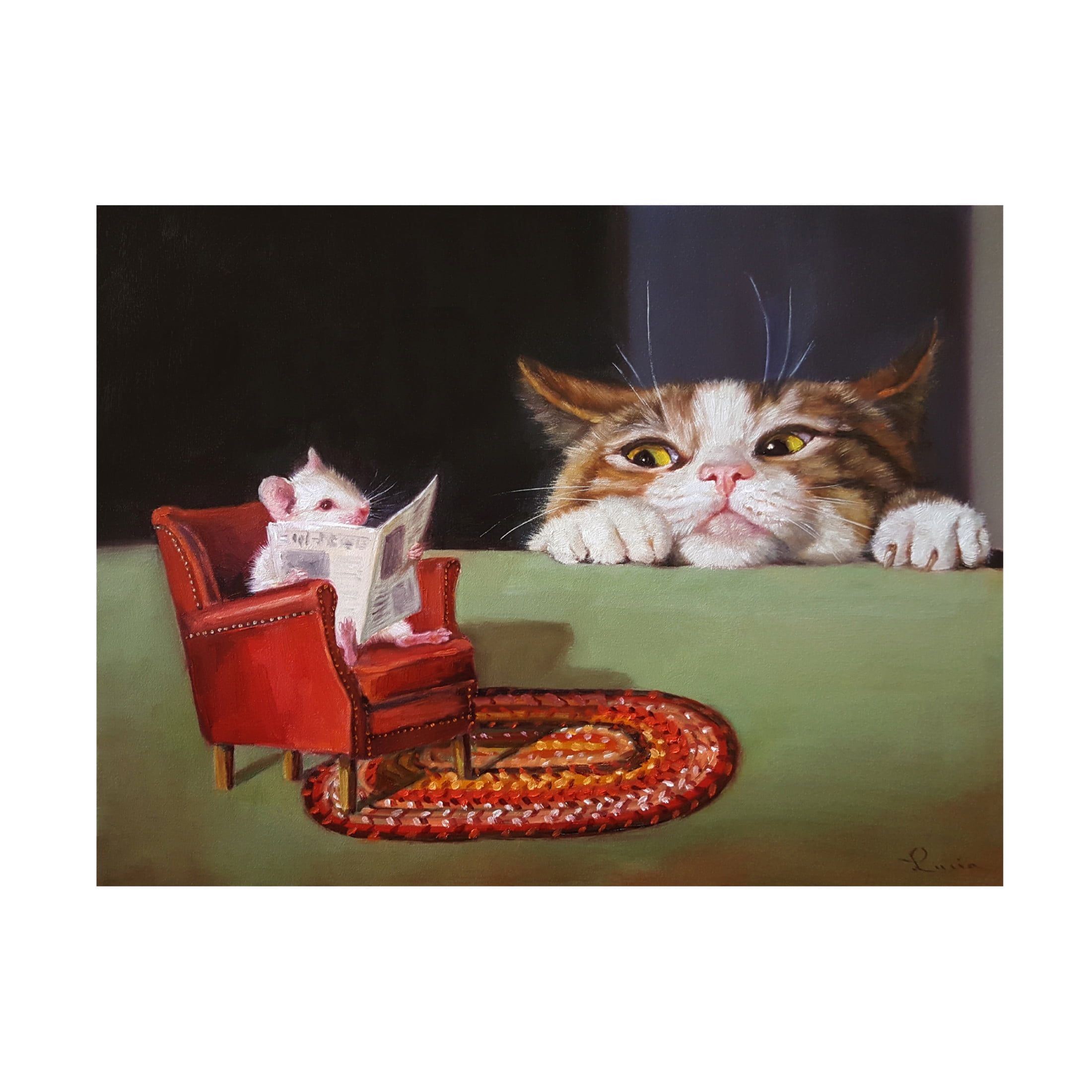 Canvas Wall Art - Lucia Heffernan 'Uninvited' Wall Art for Living Room, Bedroom, or Office Décor by Trademark Fine Art - 47 x 35 Inches