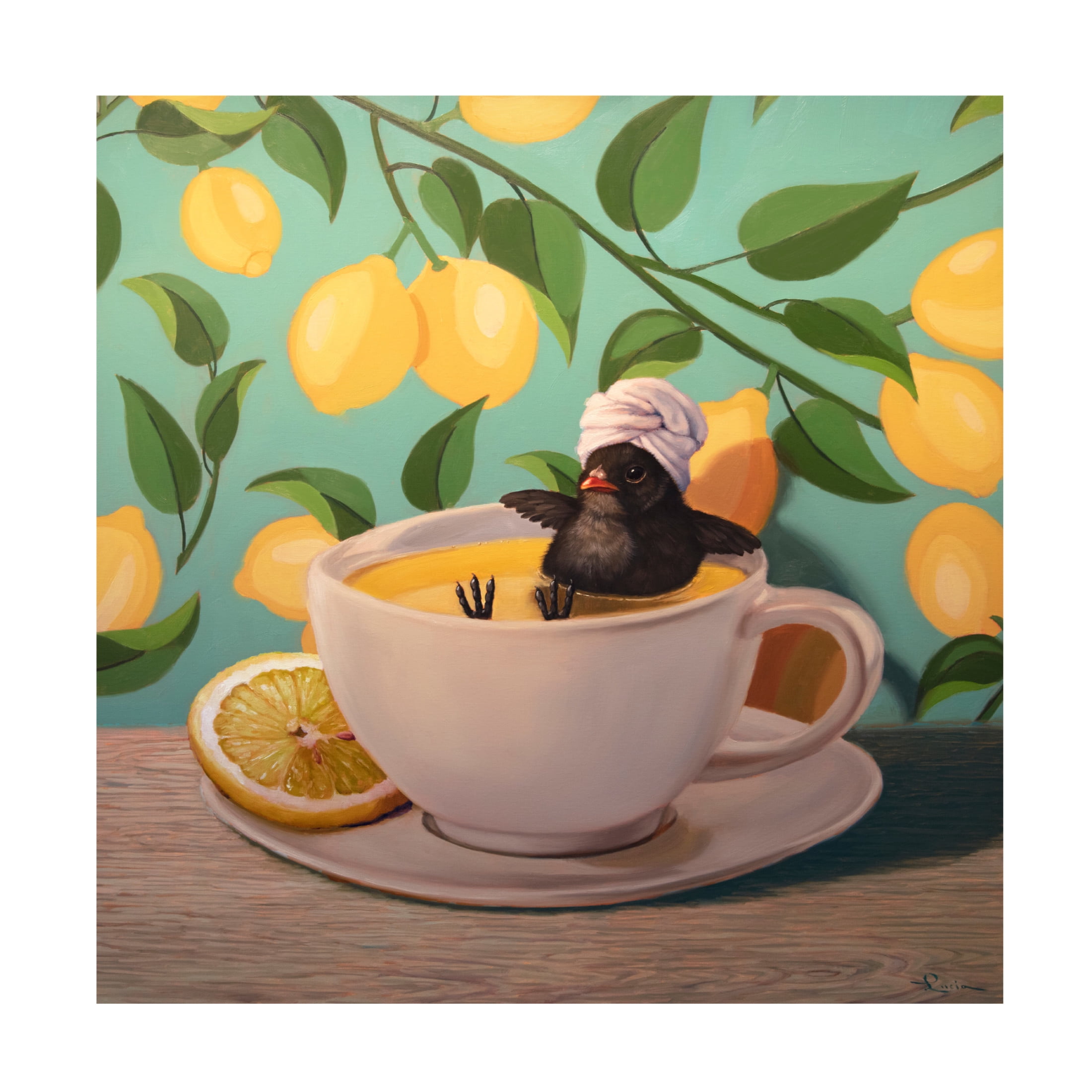 Canvas Wall Art - Lucia Heffernan 'When Life Gives You Lemons' Wall Art for Living Room, Bedroom, or Office Décor by Trademark Fine Art - 24 x 24 Inches