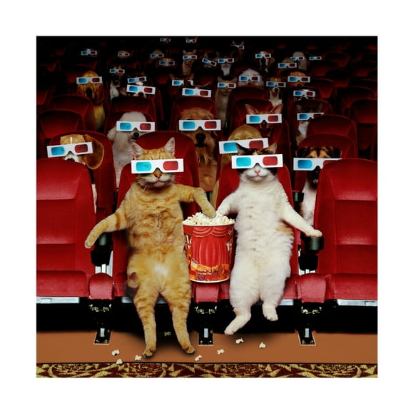 Canvas Wall Art - Lund Roeser 'Pet Show' Wall Art for Living Room, Bedroom, or Office Décor by Trademark Fine Art - 18 x 18 Inches