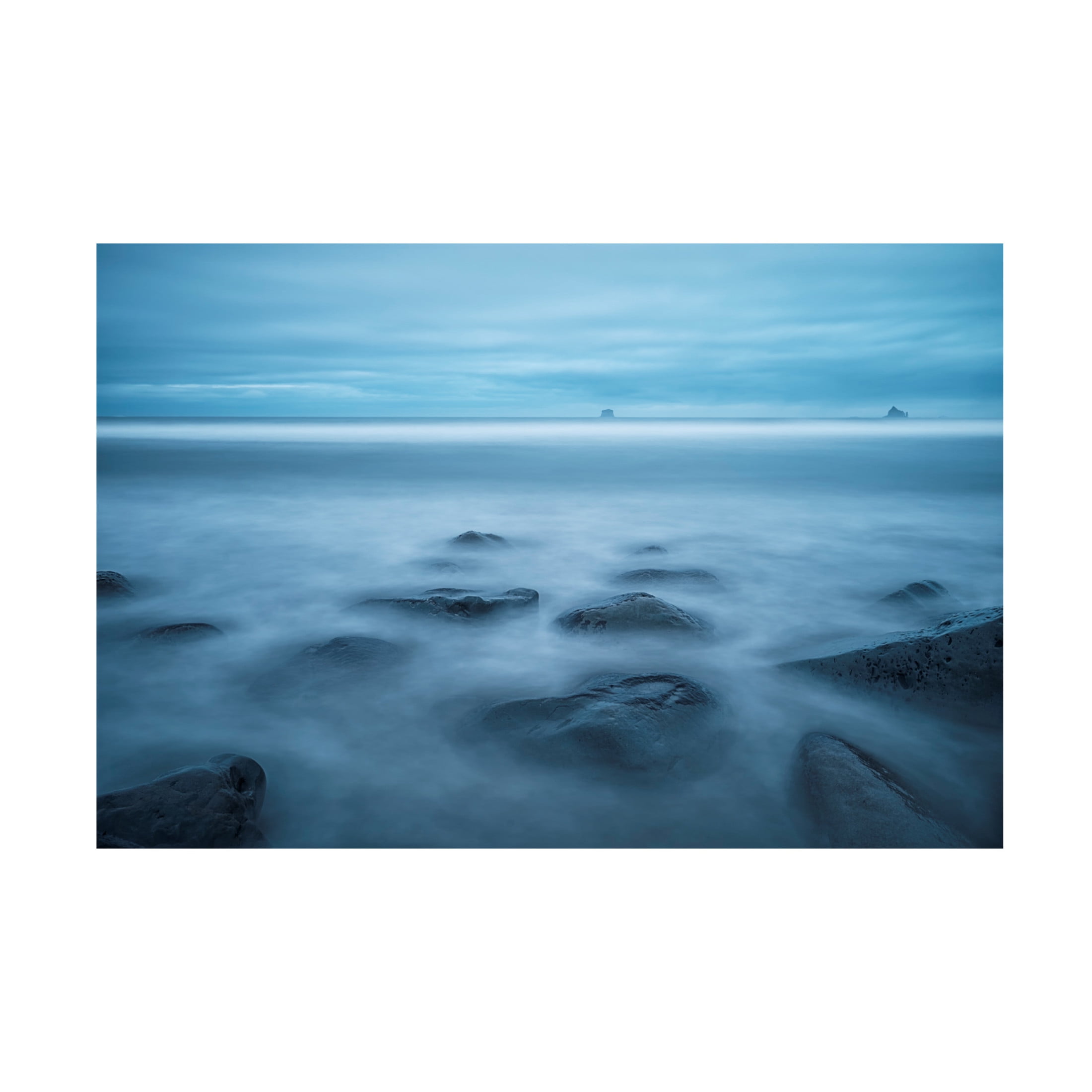 Canvas Wall Art - Lydia Jacobs 'The Blue Hour At Rialto Beach' Wall Art for Living Room, Bedroom, or Office Décor by Trademark Fine Art - 32 x 22 Inches