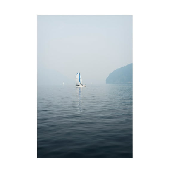 Canvas Wall Art - Lynann Colligan 'Afternoon Sail' Wall Art for Living Room, Bedroom, or Office Décor by Trademark Fine Art - 12 x 19 Inches