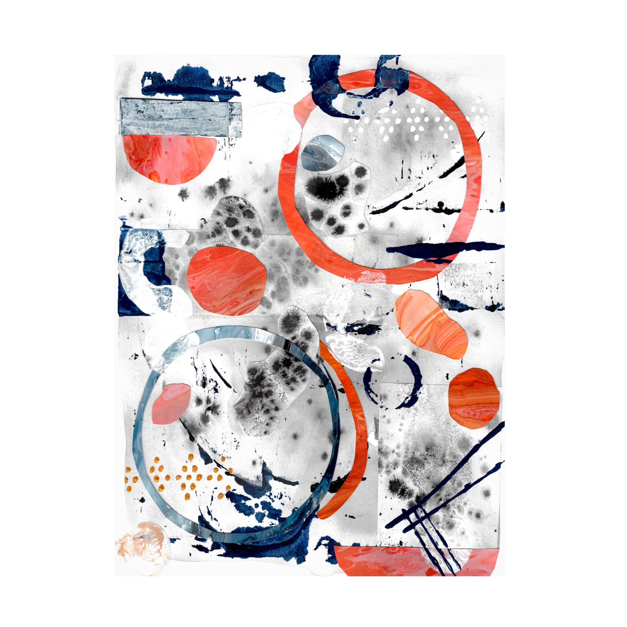Canvas Wall Art - Maliq 'Abstract Dreams' Wall Art for Living Room, Bedroom, or Office Décor by Trademark Fine Art - 35 x 47 Inches