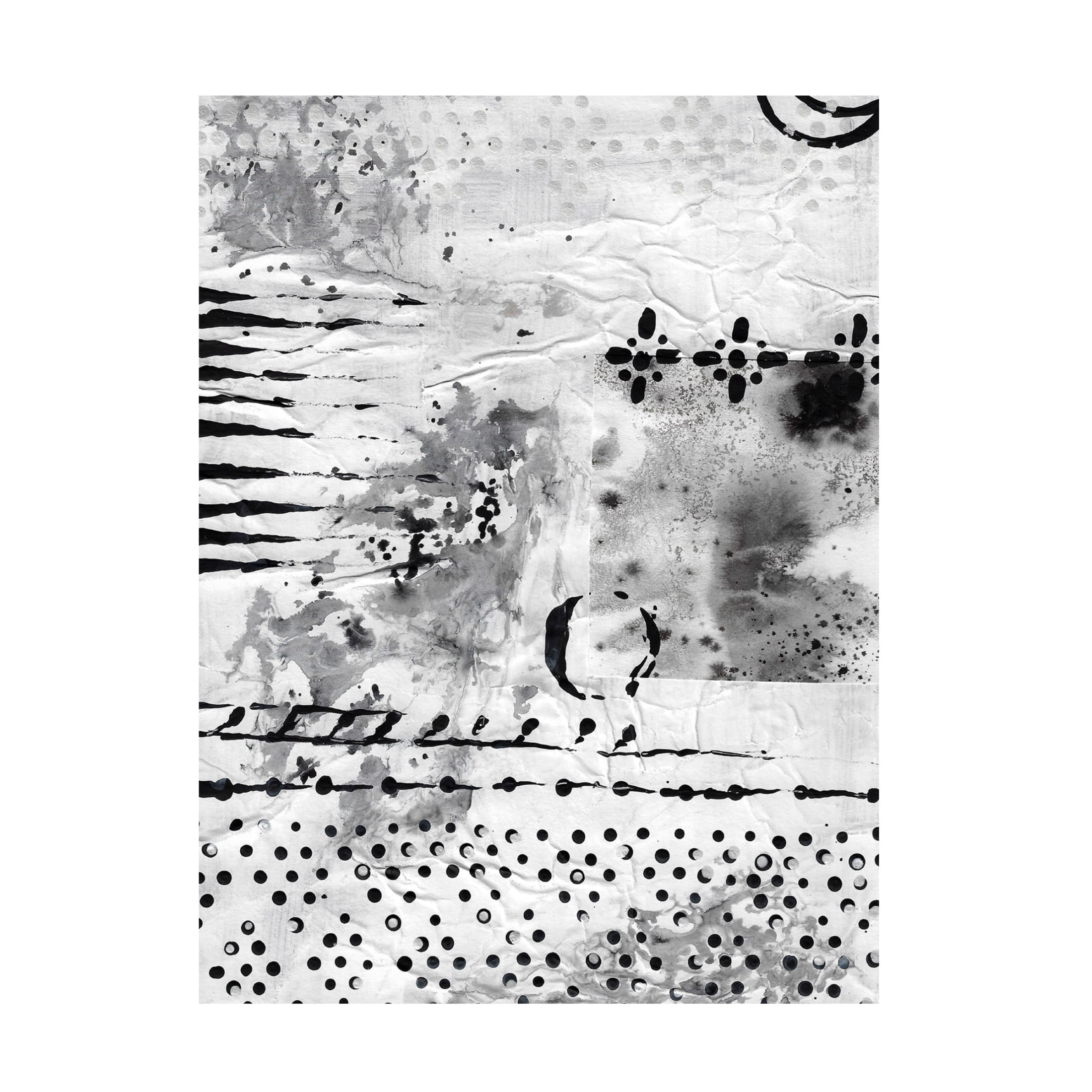 Canvas Wall Art - Maliq 'Black And White' Wall Art for Living Room, Bedroom, or Office Décor by Trademark Fine Art - 35 x 47 Inches