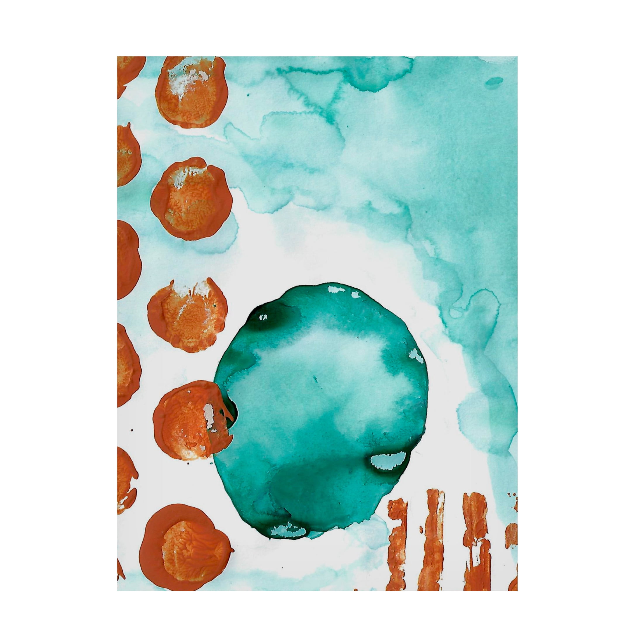 Canvas Wall Art - Maliq 'Dotty 3' Wall Art for Living Room, Bedroom, or Office Décor by Trademark Fine Art - 14 x 19 Inches