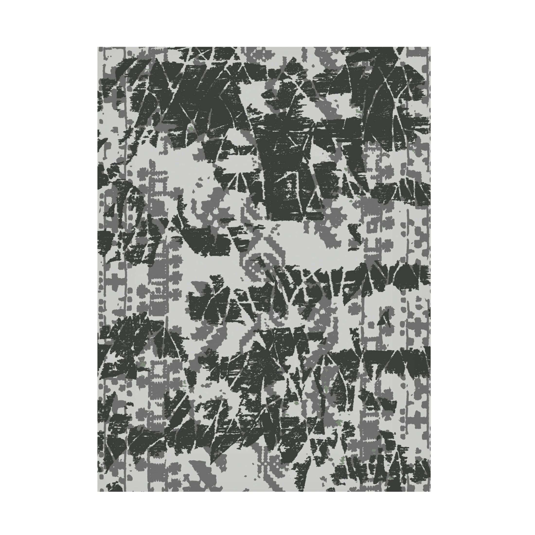 Canvas Wall Art - Maliq 'Ethno Fragments' Wall Art for Living Room, Bedroom, or Office Décor by Trademark Fine Art - 24 x 32 Inches