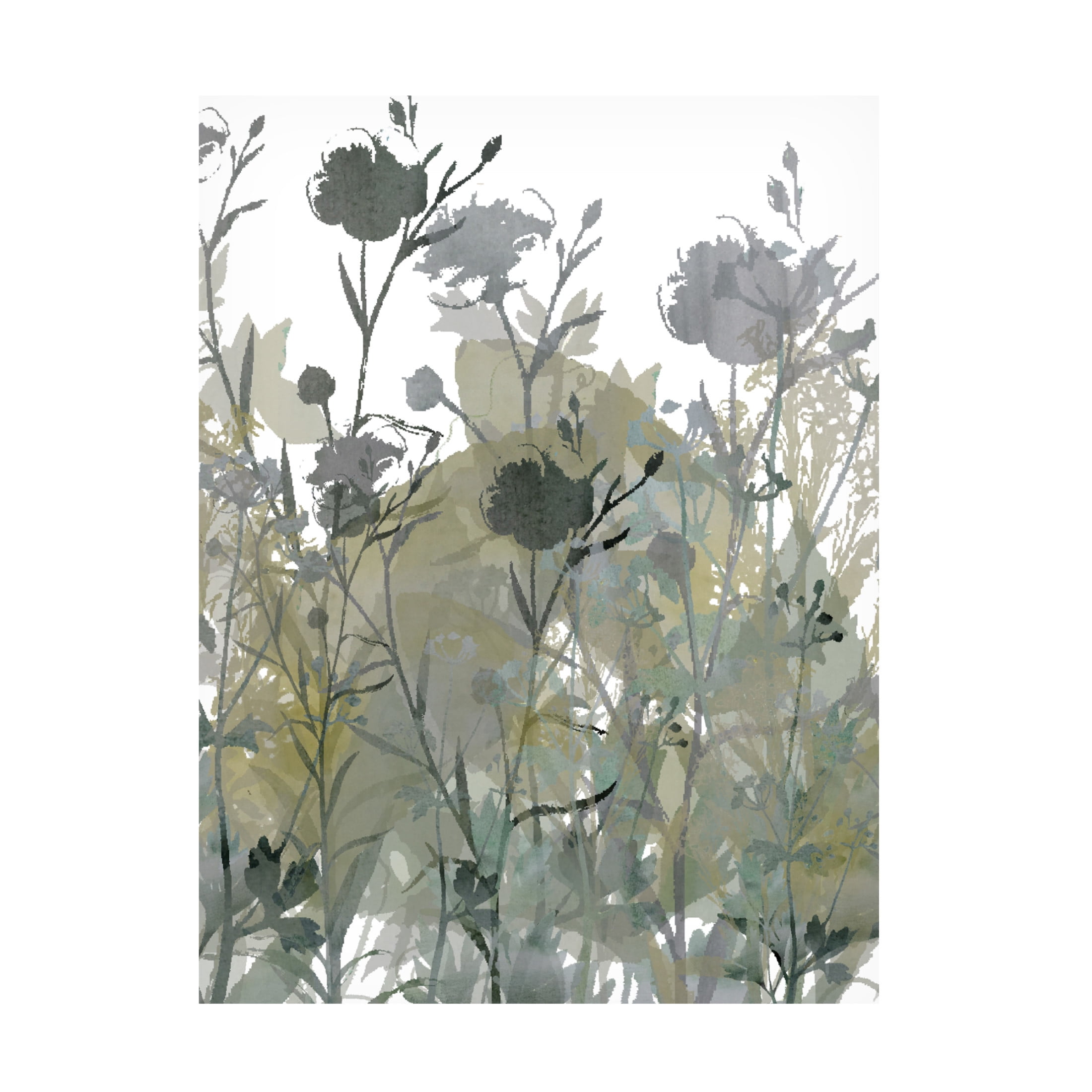 Canvas Wall Art - Maliq 'Flower Meadow' Wall Art for Living Room, Bedroom, or Office Décor by Trademark Fine Art - 24 x 32 Inches