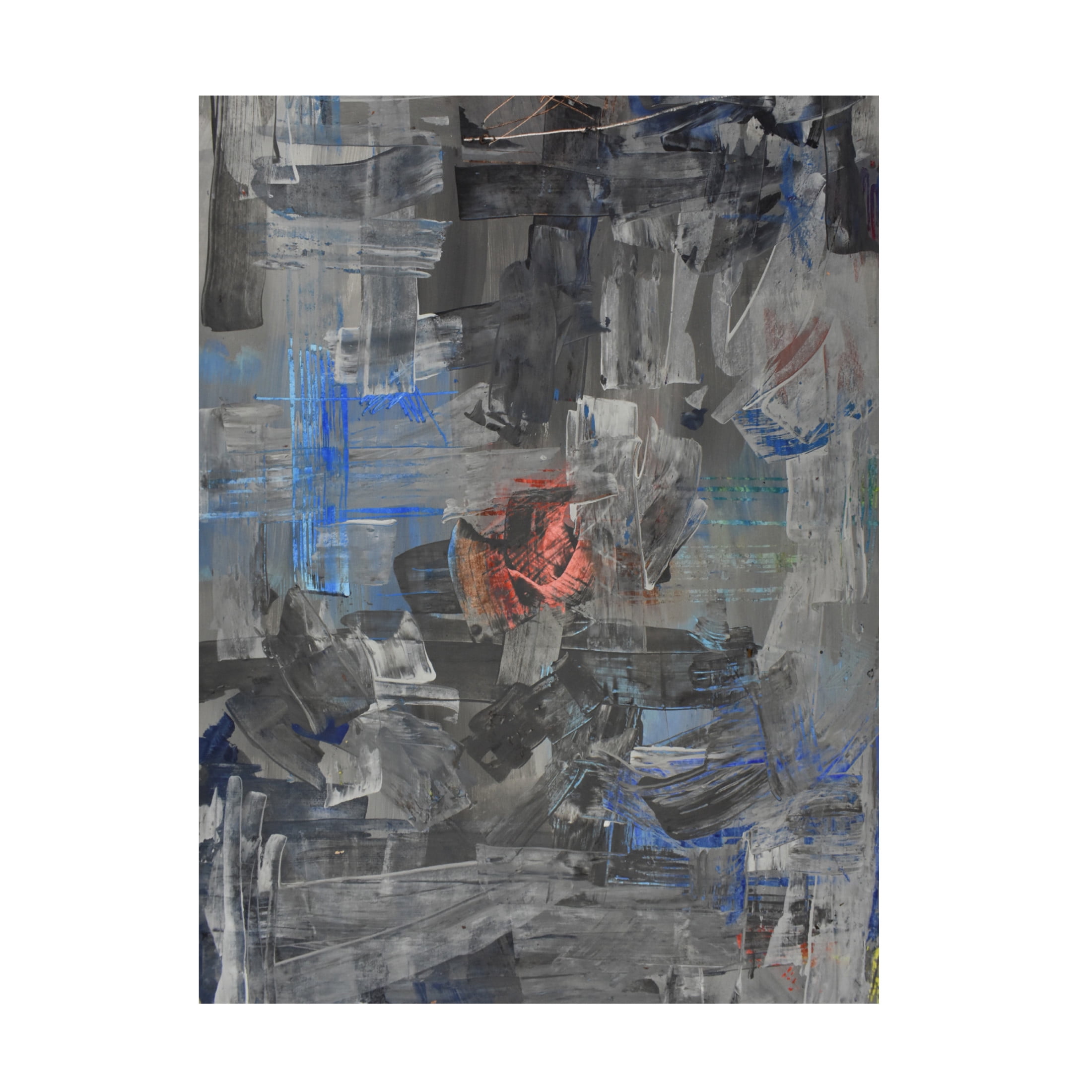 Canvas Wall Art - Maliq 'Impasto' Wall Art for Living Room, Bedroom, or Office Décor by Trademark Fine Art - 35 x 47 Inches