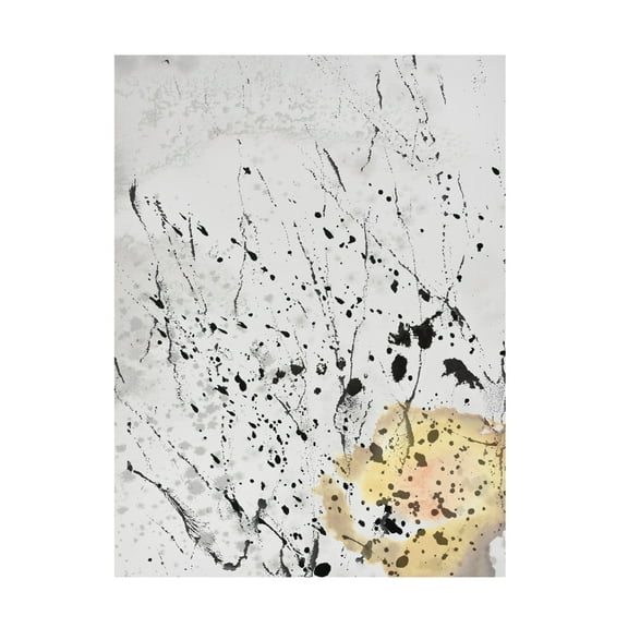 Canvas Wall Art - Maliq 'Layered Splash' Wall Art for Living Room, Bedroom, or Office Décor by Trademark Fine Art - 14 x 19 Inches