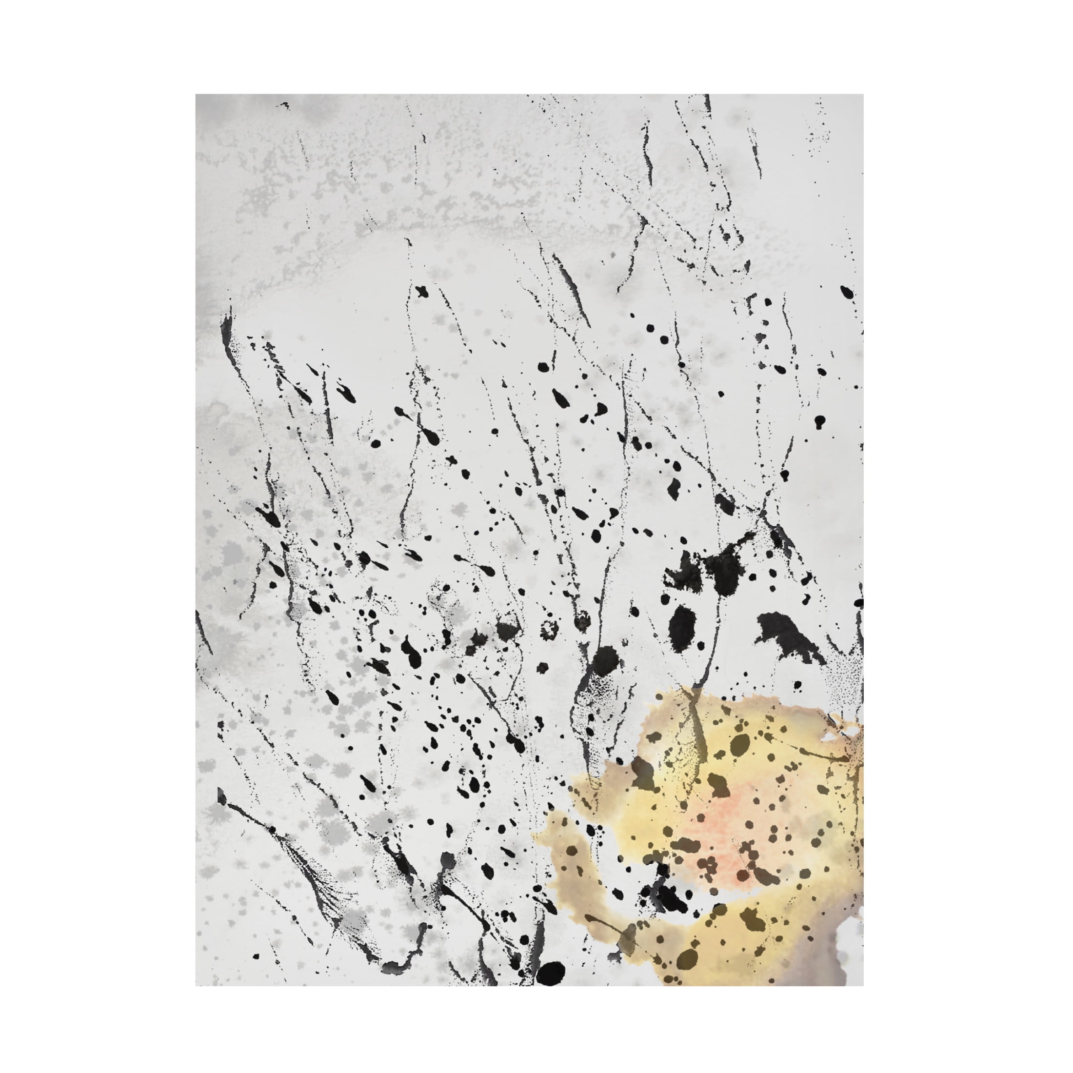 Canvas Wall Art - Maliq 'Layered Splash' Wall Art for Living Room, Bedroom, or Office Décor by Trademark Fine Art - 24 x 32 Inches