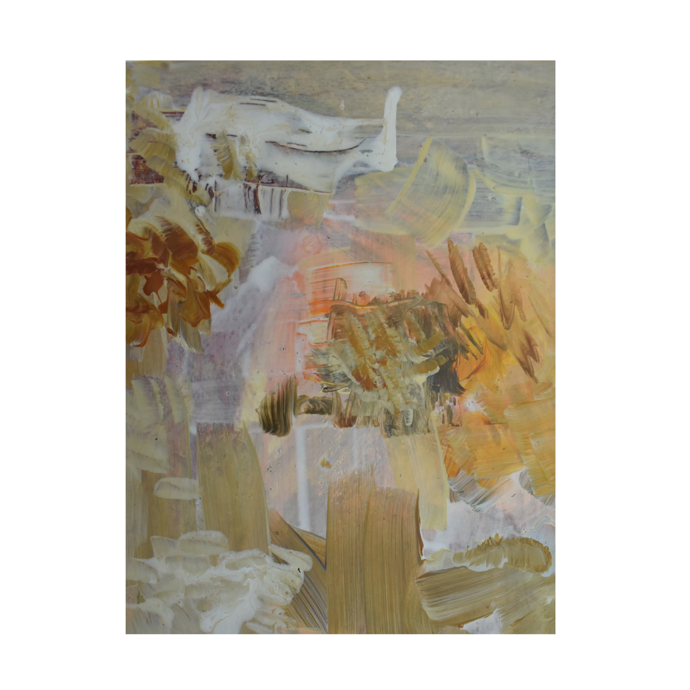 Canvas Wall Art - Maliq 'Shades Of Beige' Wall Art for Living Room, Bedroom, or Office Décor by Trademark Fine Art - 18 x 24 Inches