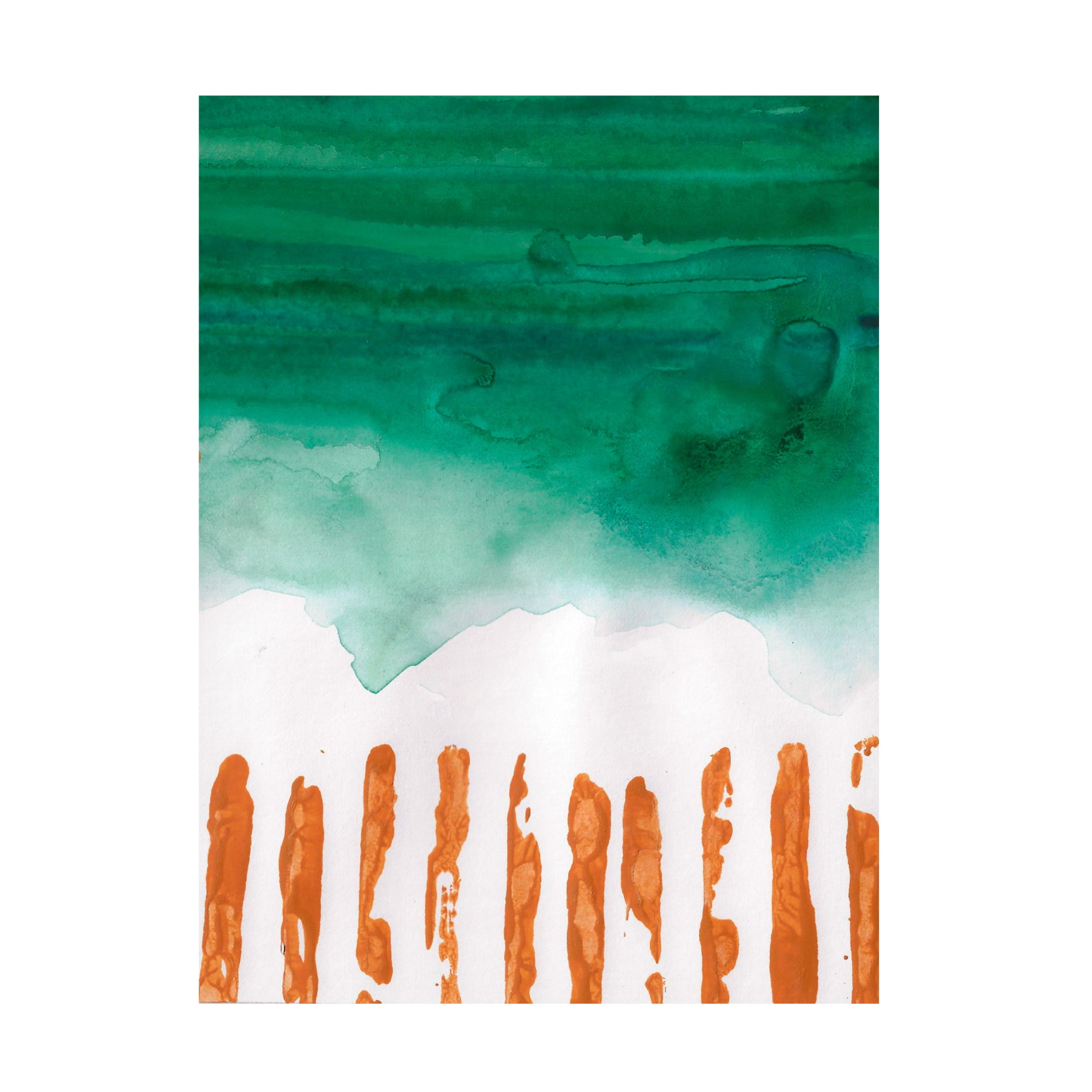 Canvas Wall Art - Maliq 'Upside Down' Wall Art for Living Room, Bedroom, or Office Décor by Trademark Fine Art - 14 x 19 Inches