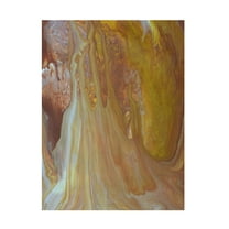 Canvas Wall Art - Maliq 'Yellow Marble' Wall Art for Living Room, Bedroom, or Office Décor by Trademark Fine Art - 14 x 19 Inches
