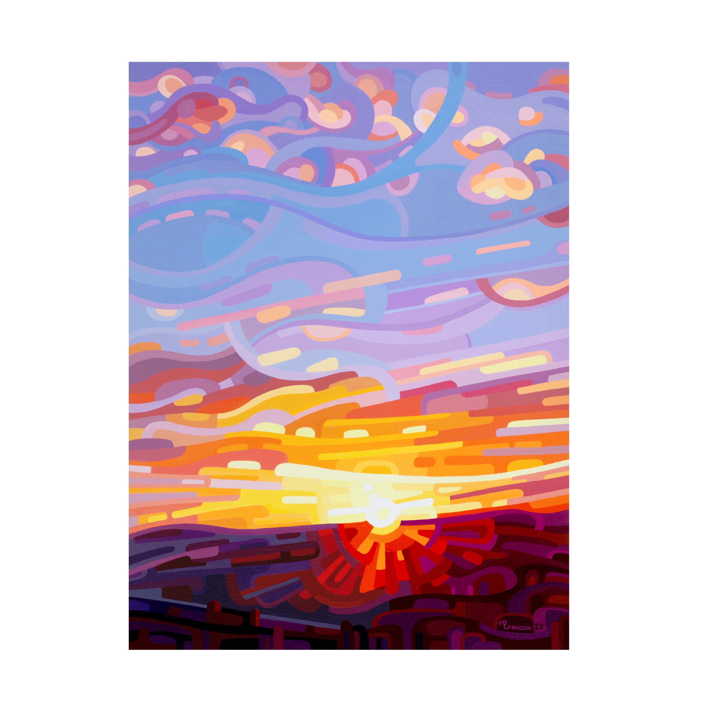 Canvas Wall Art - Mandy Budan 'Firefall' Wall Art for Living Room, Bedroom, or Office Décor by Trademark Fine Art - 24 x 32 Inches - 24x32