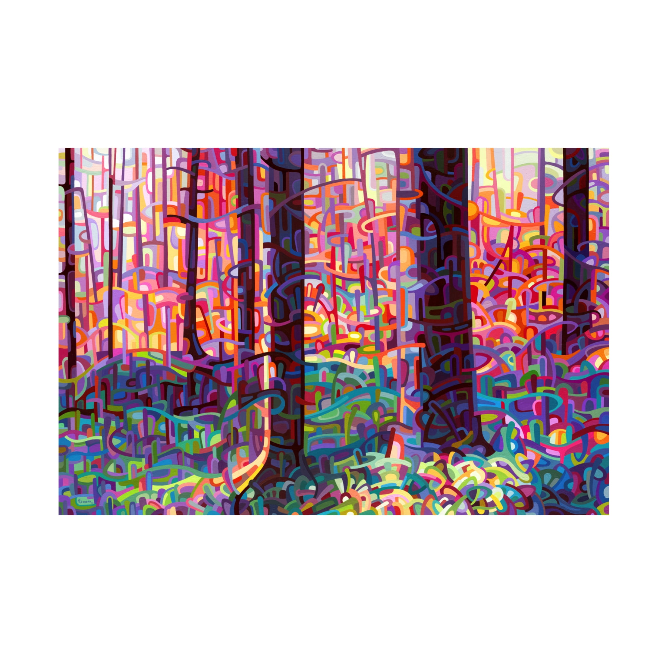 Canvas Wall Art - Mandy Budan 'Forest Tapestry' Wall Art for Living Room, Bedroom, or Office Décor by Trademark Fine Art - 24 x 16 Inches