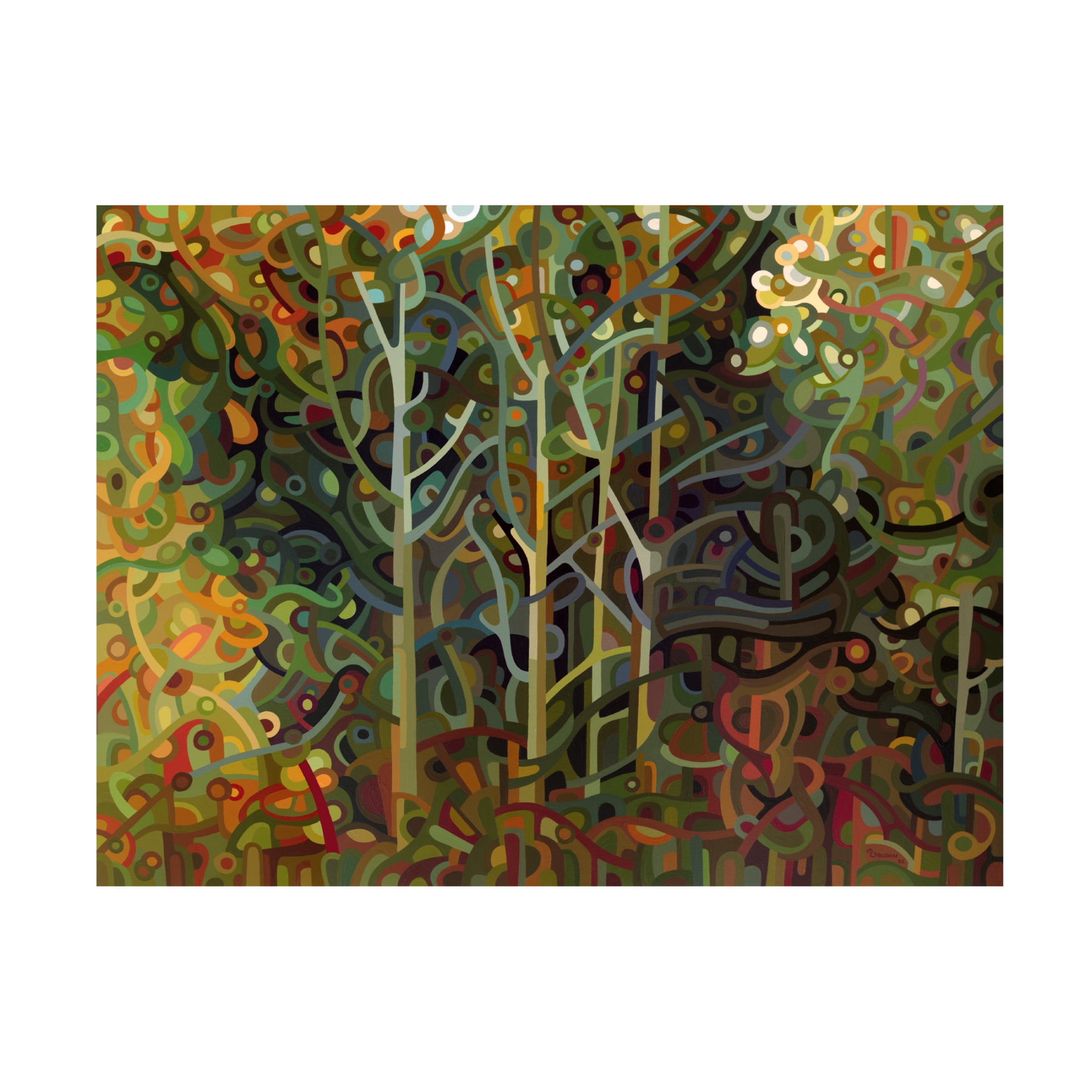Canvas Wall Art - Mandy Budan 'Verdigris' Wall Art for Living Room, Bedroom, or Office Décor by Trademark Fine Art - 32 x 24 Inches