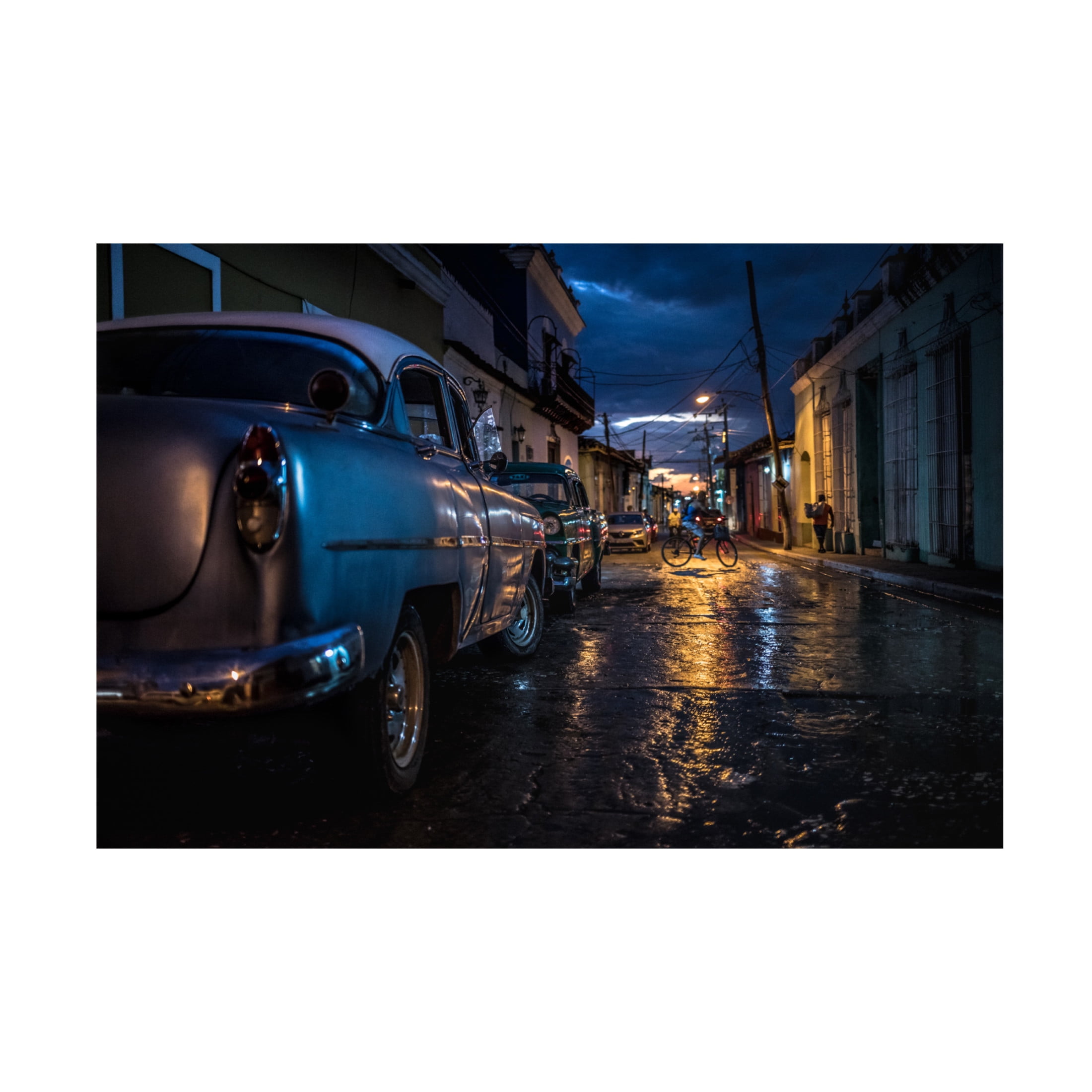 Canvas Wall Art - Marco Tagliarino 'Night In Trinidad' Wall Art for Living Room, Bedroom, or Office Décor by Trademark Fine Art - 19 x 12 Inches