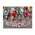 thumbnail image 1 of Canvas Wall Art - Mark A Paulda 'Parked Motorcycles' Wall Art for Living Room, Bedroom, or Office DÃ©cor by Trademark Fine Art - 24 x 18 Inches, 1 of 4
