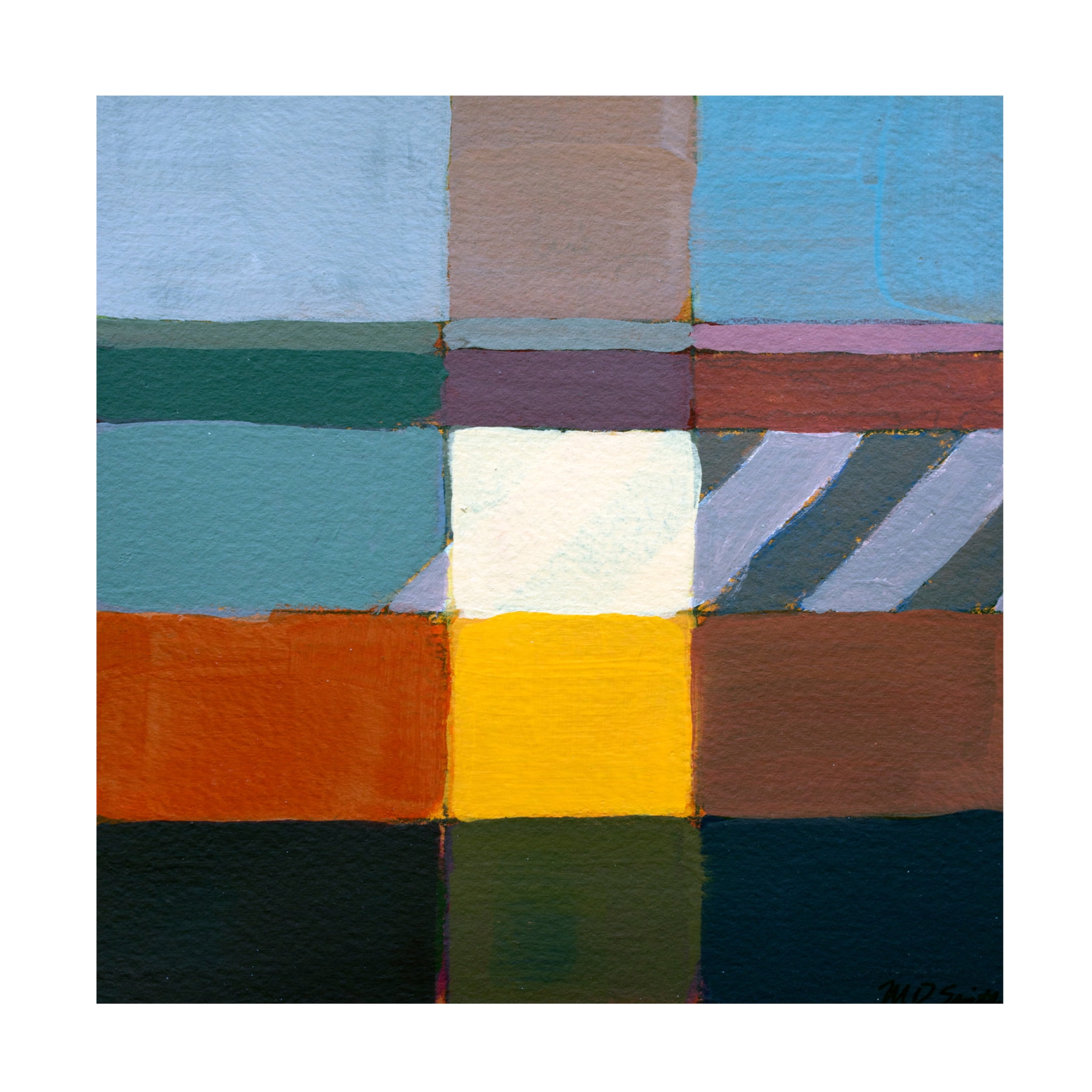 Canvas Wall Art - Mark David Smith 'Broadway' Wall Art for Living Room, Bedroom, or Office Décor by Trademark Fine Art - 14 x 14 Inches
