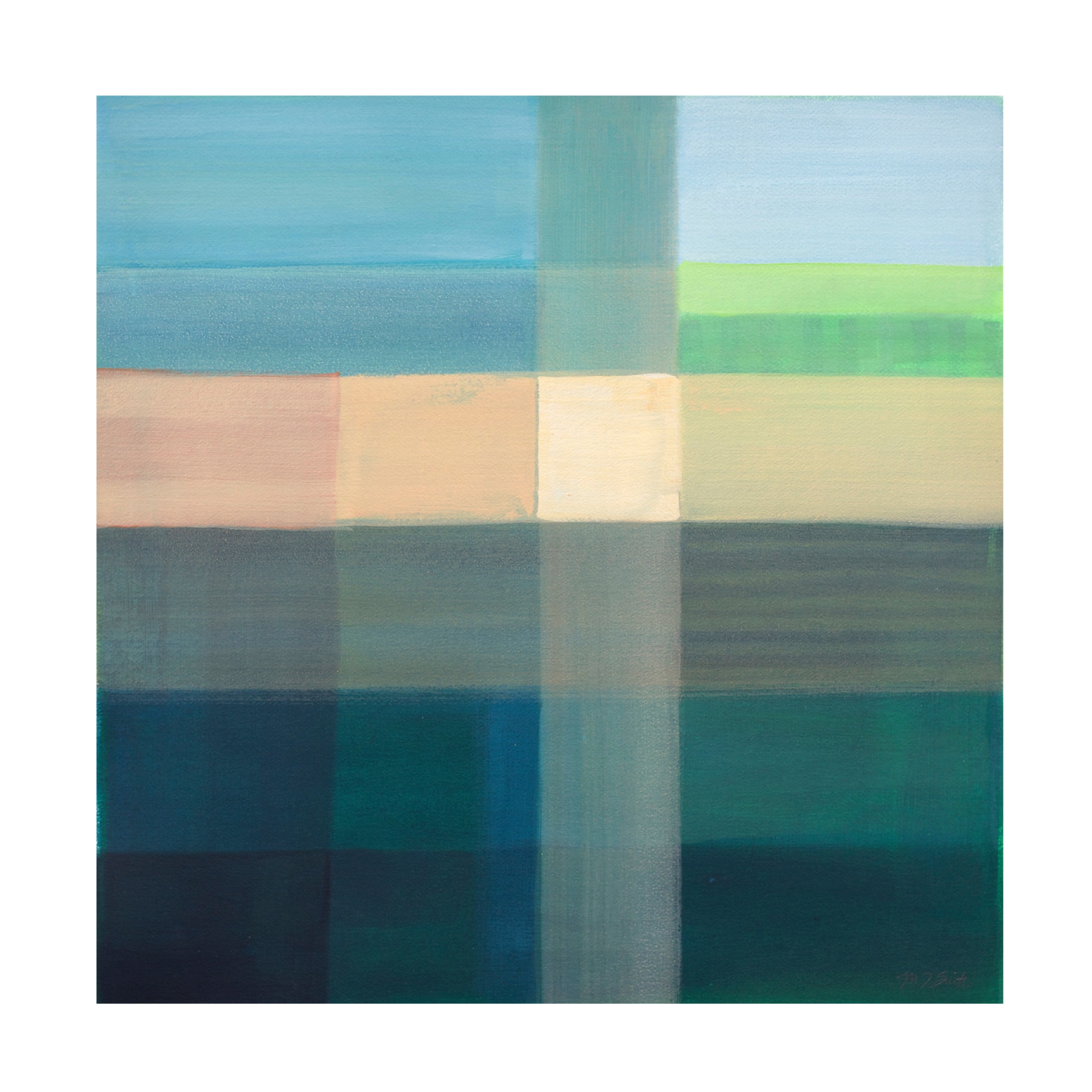 Canvas Wall Art - Mark David Smith 'Greenhouse' Wall Art for Living Room, Bedroom, or Office Décor by Trademark Fine Art - 35 x 35 Inches