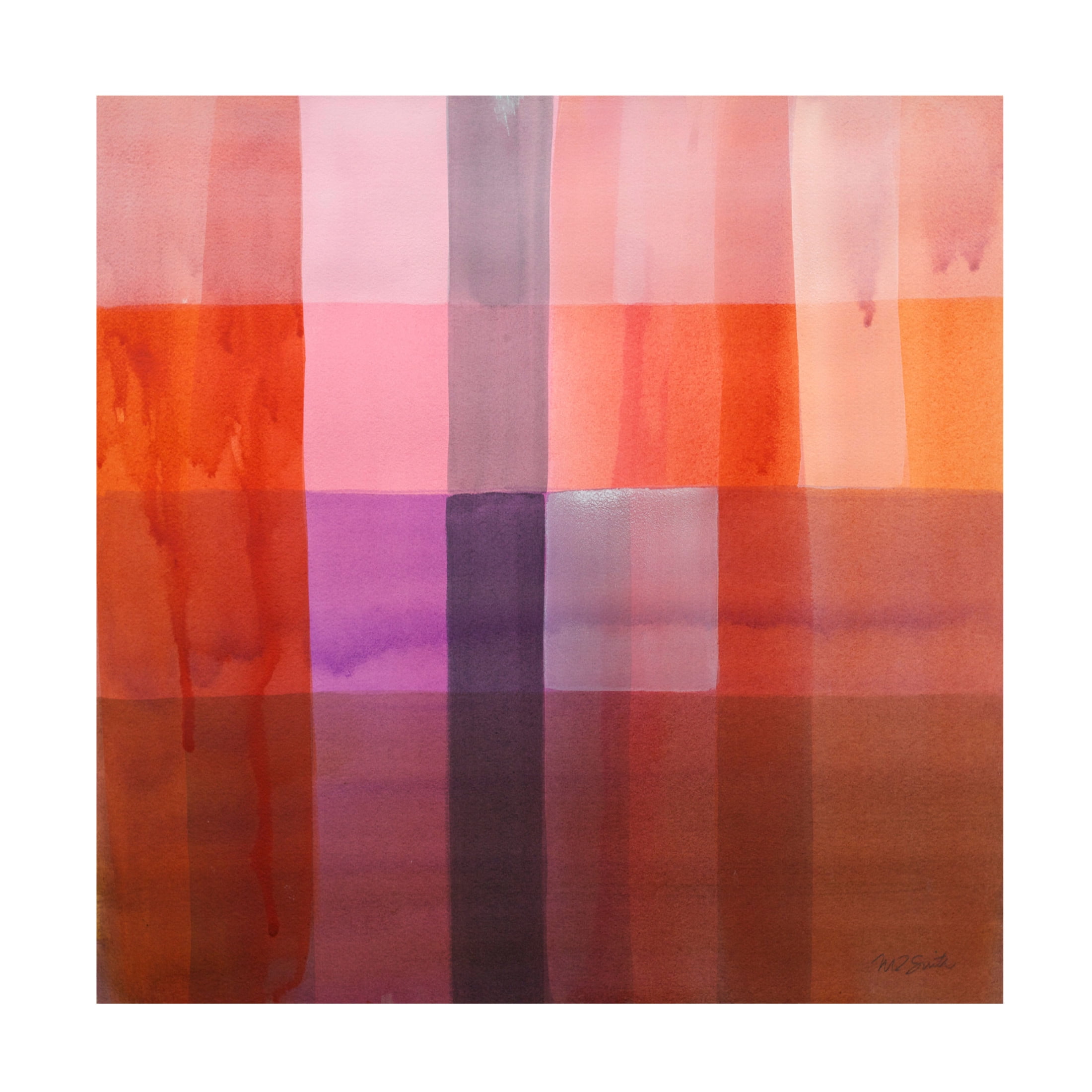 Canvas Wall Art - Mark David Smith 'Zion' Wall Art for Living Room, Bedroom, or Office Décor by Trademark Fine Art - 14 x 14 Inches