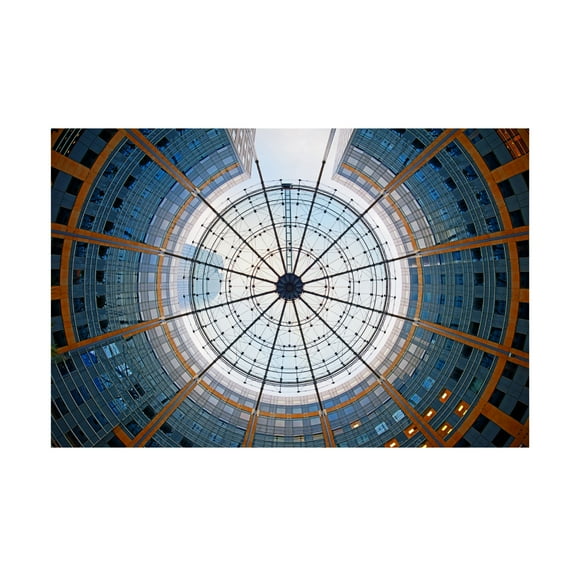 Canvas Wall Art - Martin Fleckenstein 'La Dacfense, Paris' Wall Art for Living Room, Bedroom, or Office Décor by Trademark Fine Art - 19 x 12 Inches