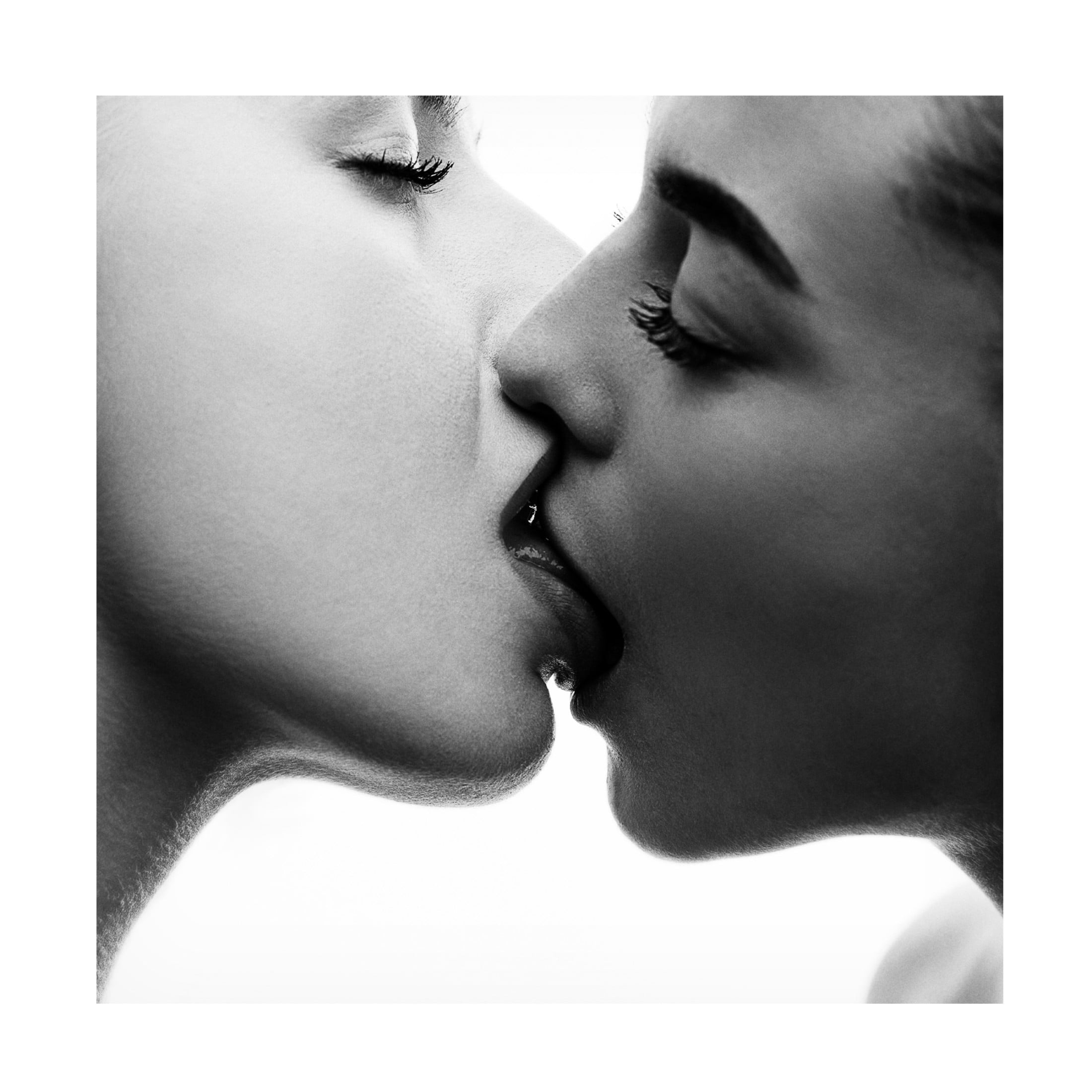 Canvas Wall Art - Martin Krystynek Mqep 'Kiss' Wall Art for Living Room, Bedroom, or Office Décor by Trademark Fine Art - 35 x 35 Inches