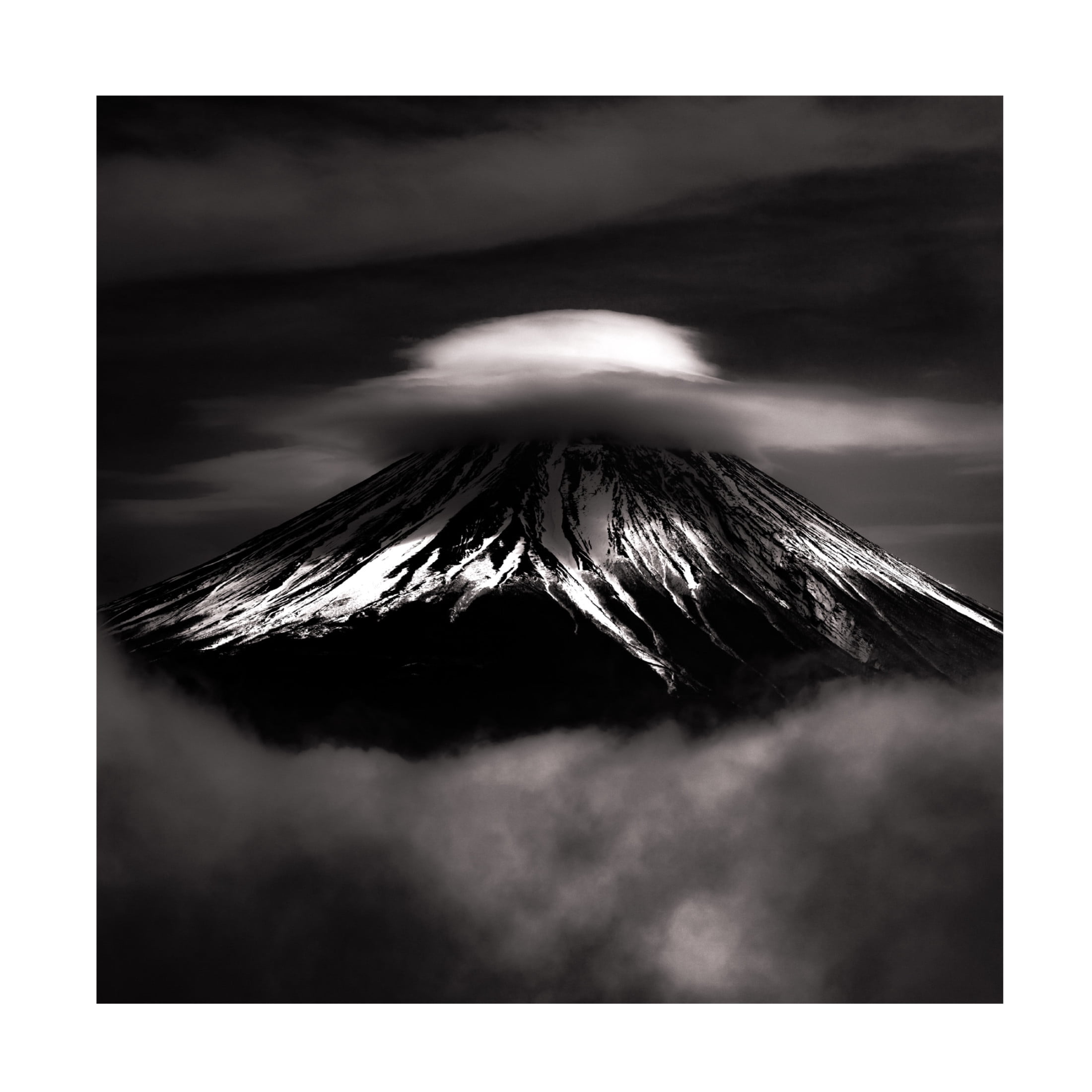 Canvas Wall Art - Masayuki Nozaki 'The Last Fujiyama In Heisei' Wall Art for Living Room, Bedroom, or Office D?cor by Trademark Fine Art - 24 x 24 Inches