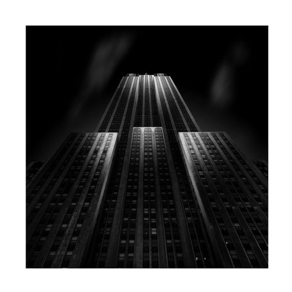 Canvas Wall Art - Matthias Hefner 'Empire State Building' Wall Art for Living Room, Bedroom, or Office Décor by Trademark Fine Art - 24 x 24 Inches