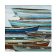 thumbnail image 1 of Canvas Wall Art - Max Maxx 'Anchored Boats' Wall Art for Living Room, Bedroom, or Office Décor by Trademark Fine Art - 14 x 14 Inches, 1 of 4