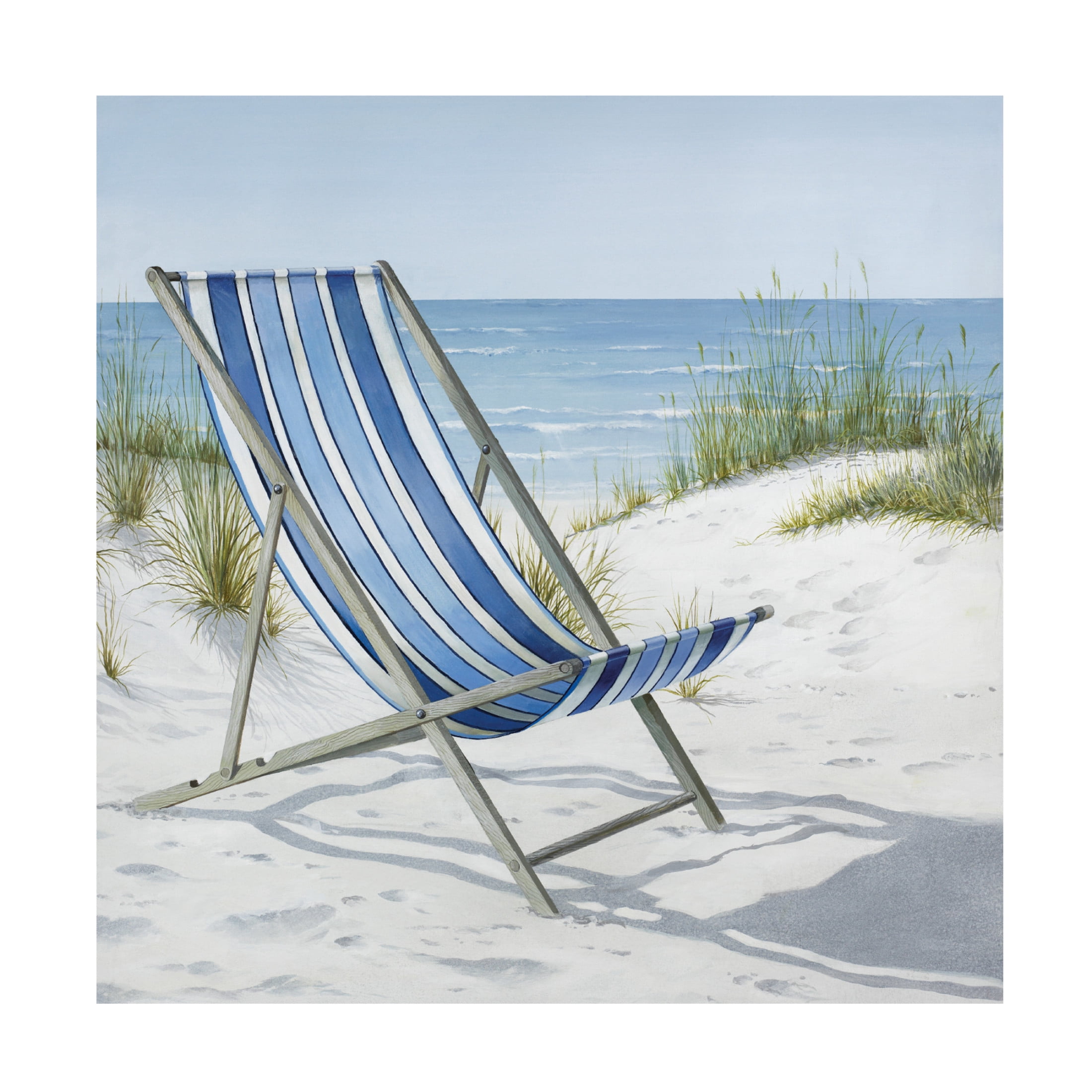 Canvas Wall Art - Max Maxx 'Beach Day 1' Wall Art for Living Room, Bedroom, or Office Décor by Trademark Fine Art - 35 x 35 Inches