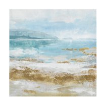 Canvas Wall Art - Max Maxx 'Crashing Waves' Wall Art for Living Room, Bedroom, or Office Décor by Trademark Fine Art - 14 x 14 Inches