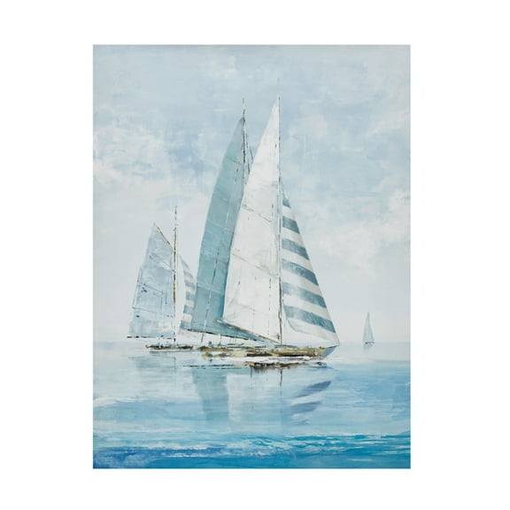 Canvas Wall Art - Max Maxx 'Sailing Day' Wall Art for Living Room, Bedroom, or Office Décor by Trademark Fine Art - 24 x 32 Inches