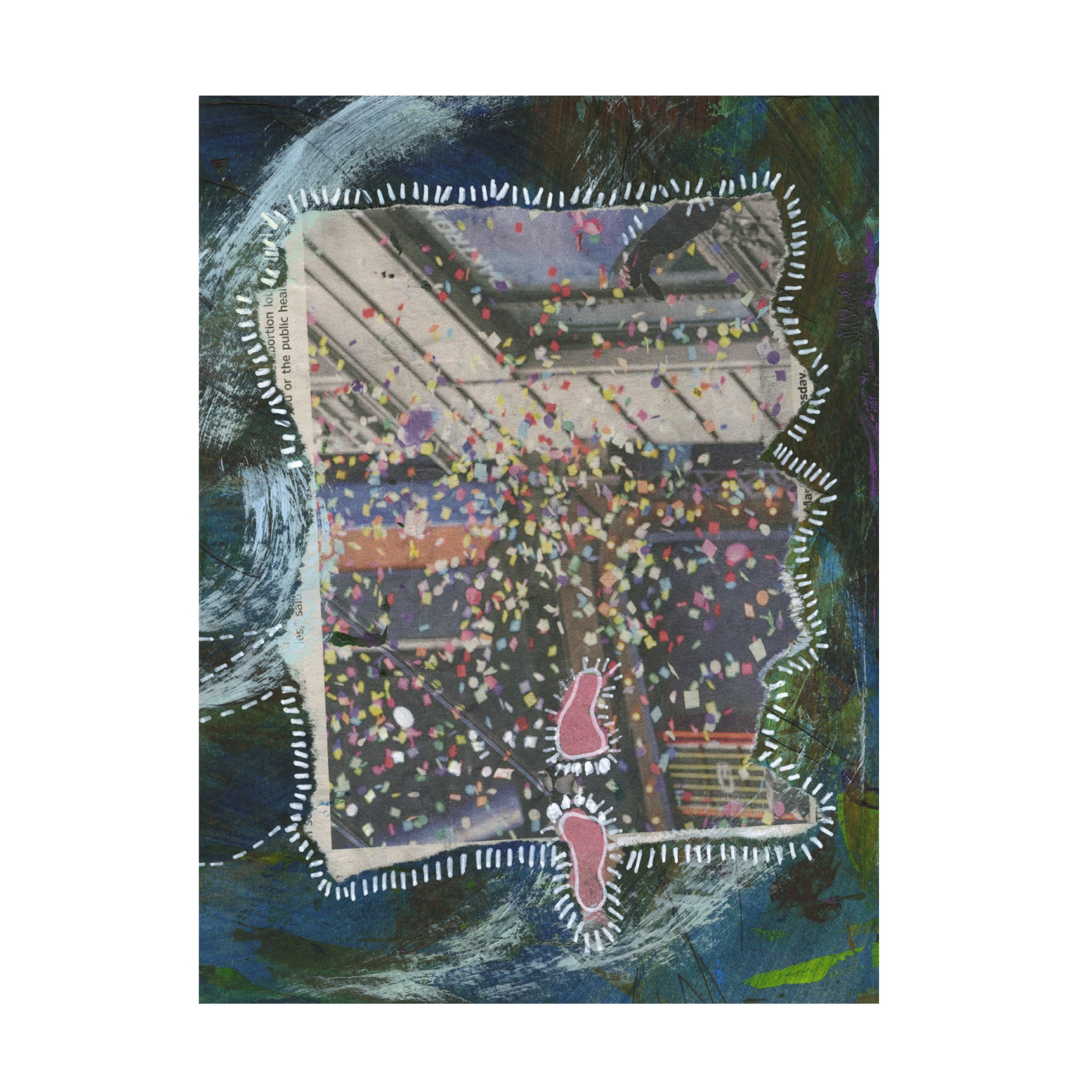 Canvas Wall Art - Medha Karandikar 'Spiritual Journal 14' Wall Art for Living Room, Bedroom, or Office Décor by Trademark Fine Art - 35 x 47 Inches