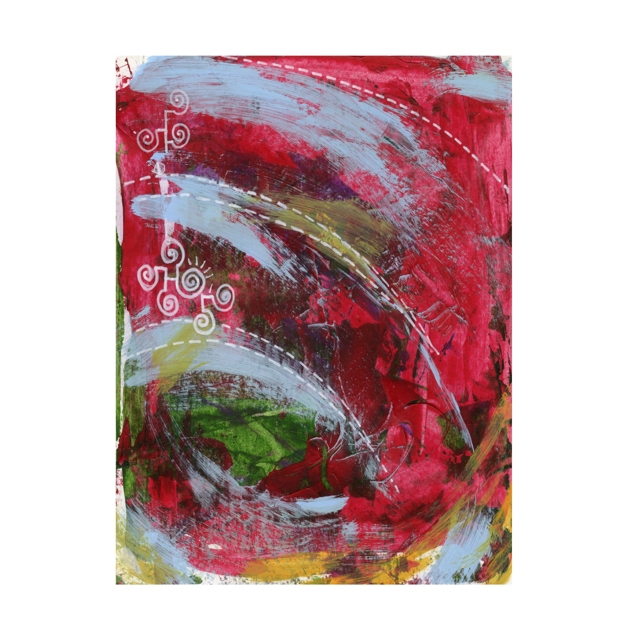 Canvas Wall Art - Medha Karandikar 'Spiritual Journal 17' Wall Art for Living Room, Bedroom, or Office Décor by Trademark Fine Art - 18 x 24 Inches