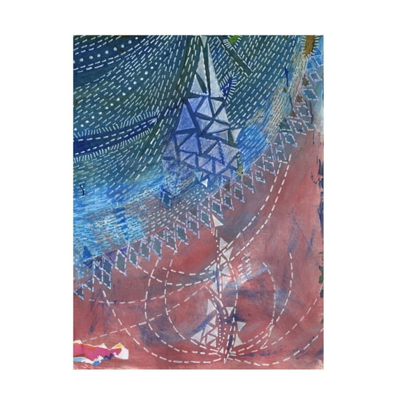 Canvas Wall Art - Medha Karandikar 'Spiritual Journal 7' Wall Art for Living Room, Bedroom, or Office Décor by Trademark Fine Art - 14 x 19 Inches