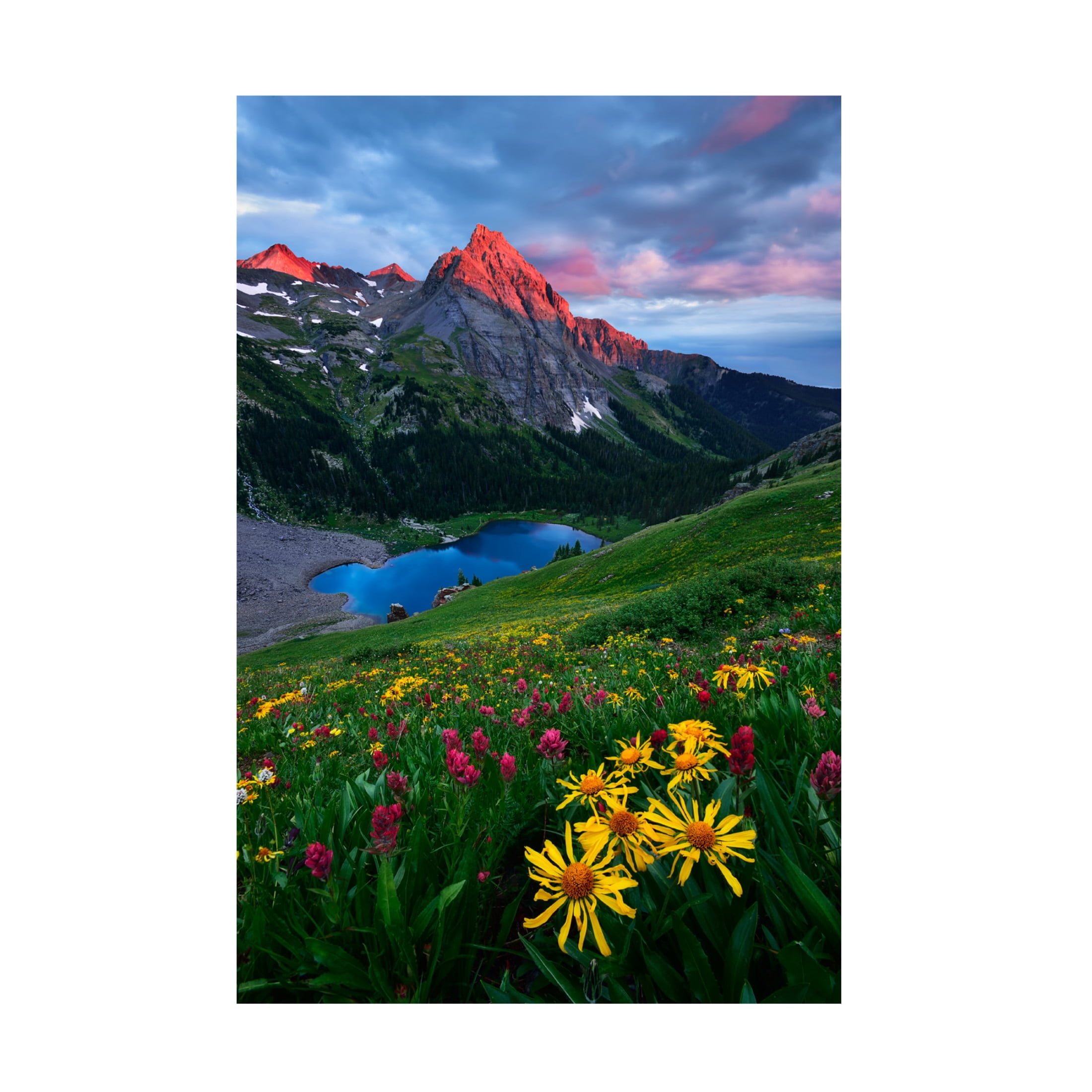 Canvas Wall Art - Mei Xu 'Colorful Colorado' Wall Art for Living Room, Bedroom, or Office D?cor by Trademark Fine Art - 16 x 24 Inches