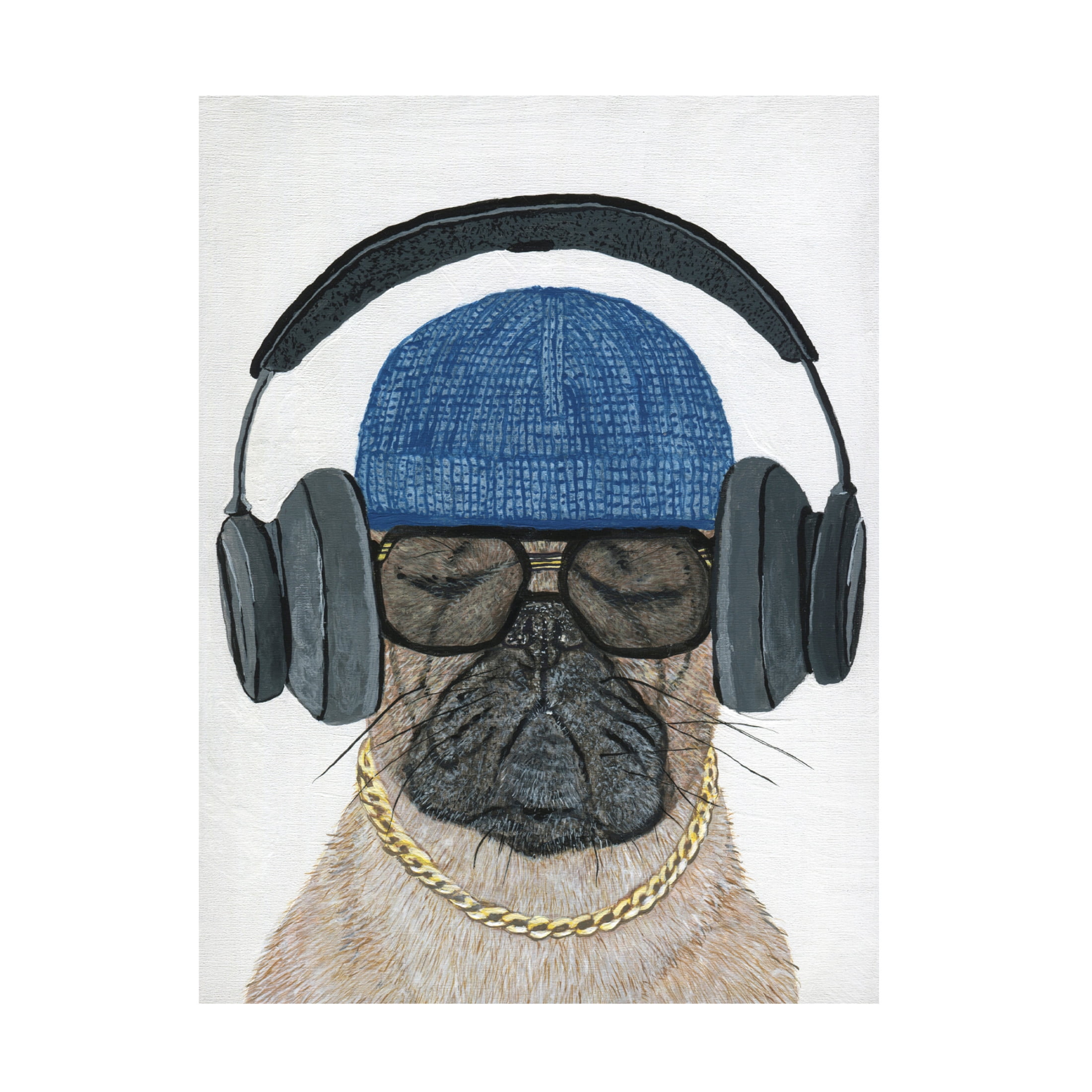 Canvas Wall Art - Melissa Symons 'Feelin The Groove' Wall Art for Living Room, Bedroom, or Office Décor by Trademark Fine Art - 14 x 19 Inches