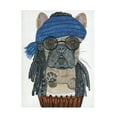 thumbnail image 1 of Canvas Wall Art - Melissa Symons 'Hippie Frenchie' Wall Art for Living Room, Bedroom, or Office Décor by Trademark Fine Art - 18 x 24 Inches, 1 of 4