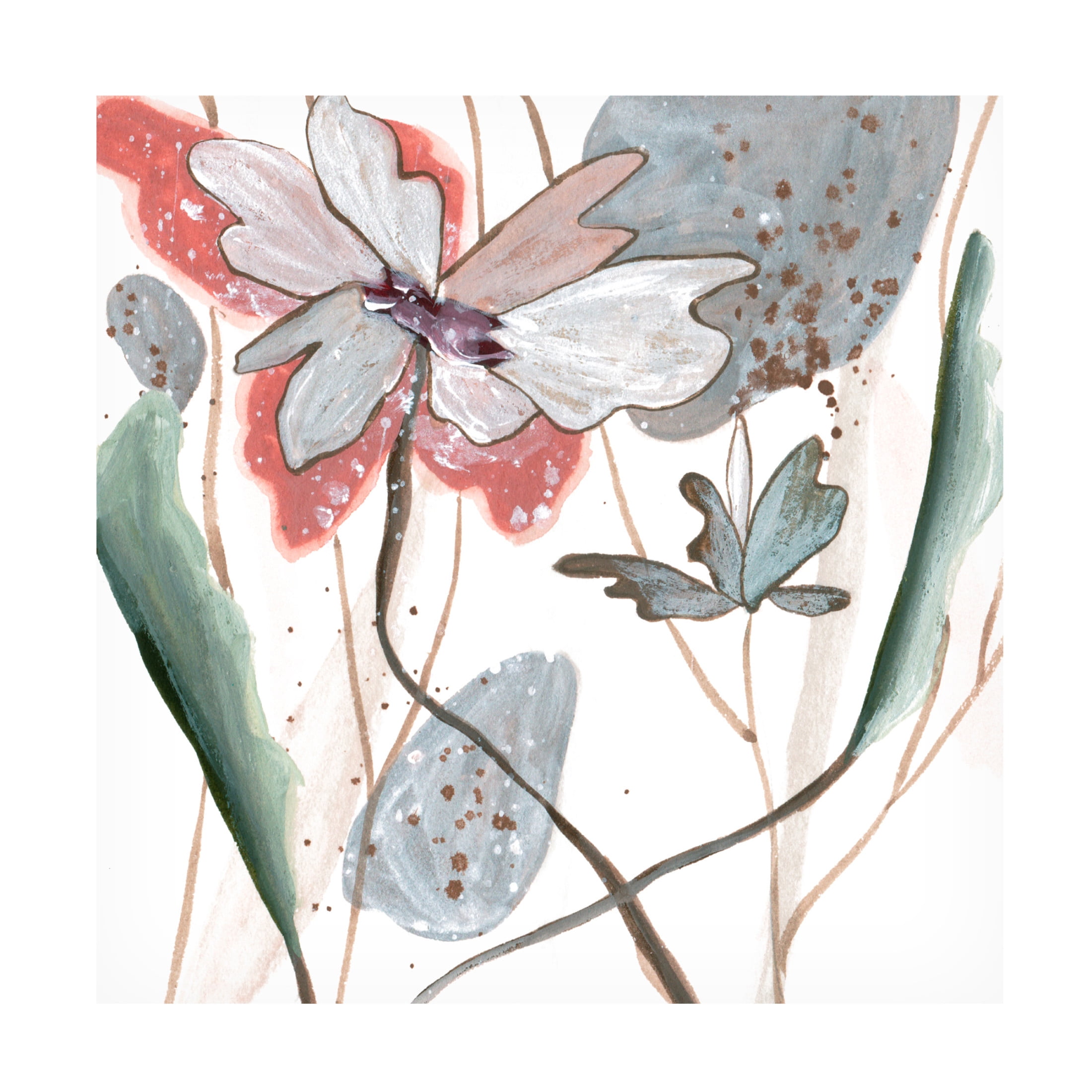 Canvas Wall Art - Melissa Wang 'By the River II' Wall Art for Living Room, Bedroom, or Office Décor by Trademark Fine Art - 18 x 18 Inches