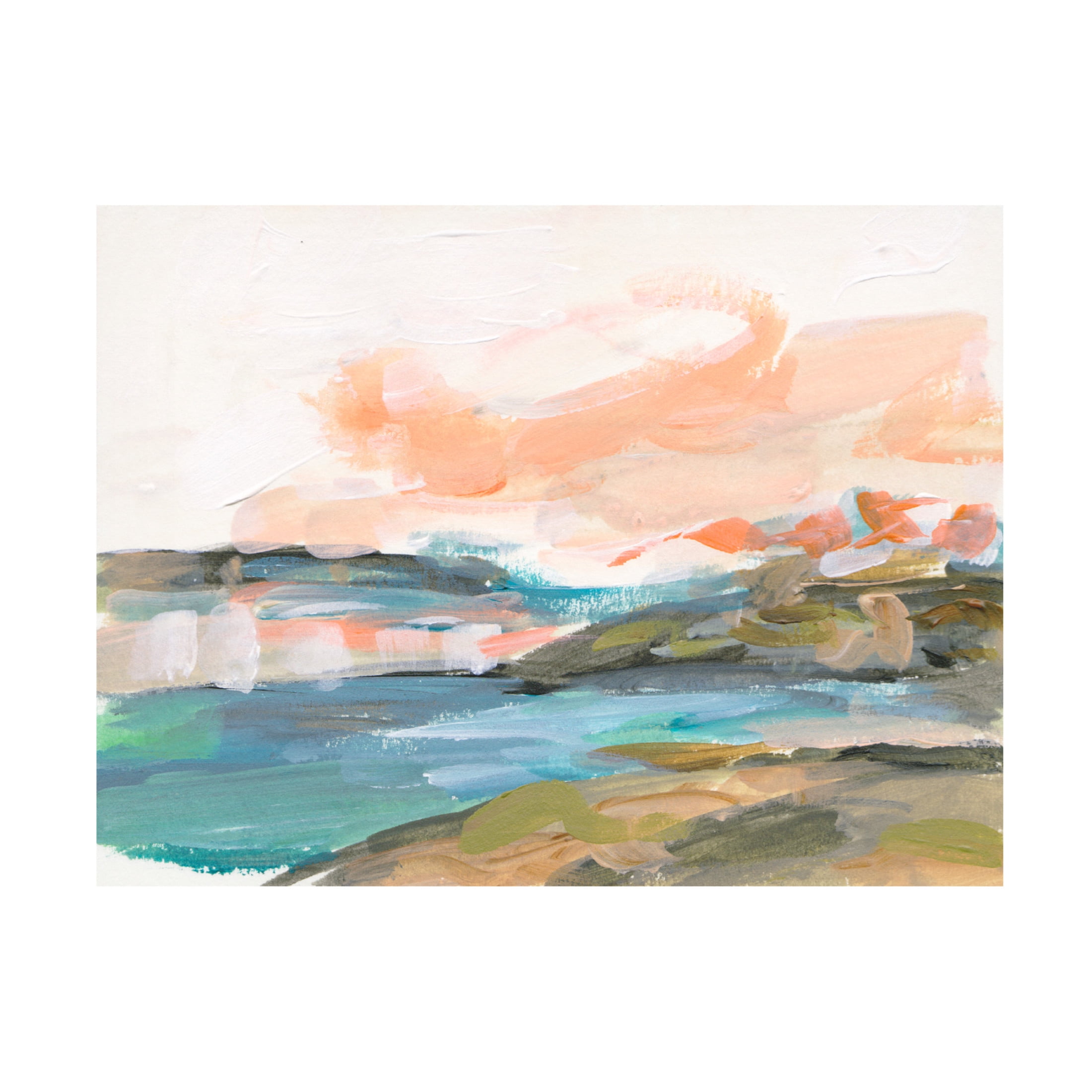 Canvas Wall Art - Melissa Wang 'Dawn Breaking I' Wall Art for Living Room, Bedroom, or Office Décor by Trademark Fine Art - 32 x 24 Inches