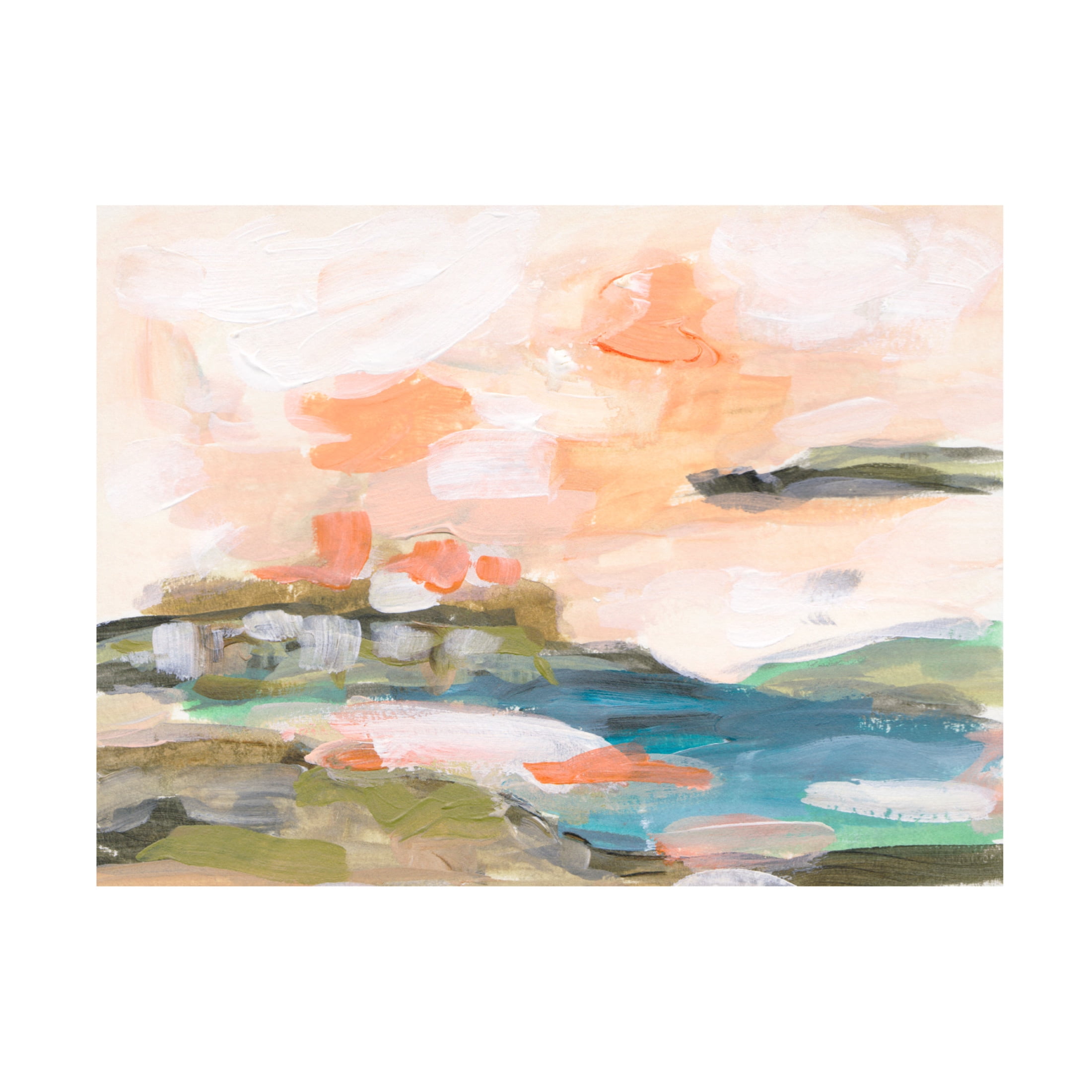 Canvas Wall Art - Melissa Wang 'Dawn Breaking II' Wall Art for Living Room, Bedroom, or Office Décor by Trademark Fine Art - 47 x 35 Inches