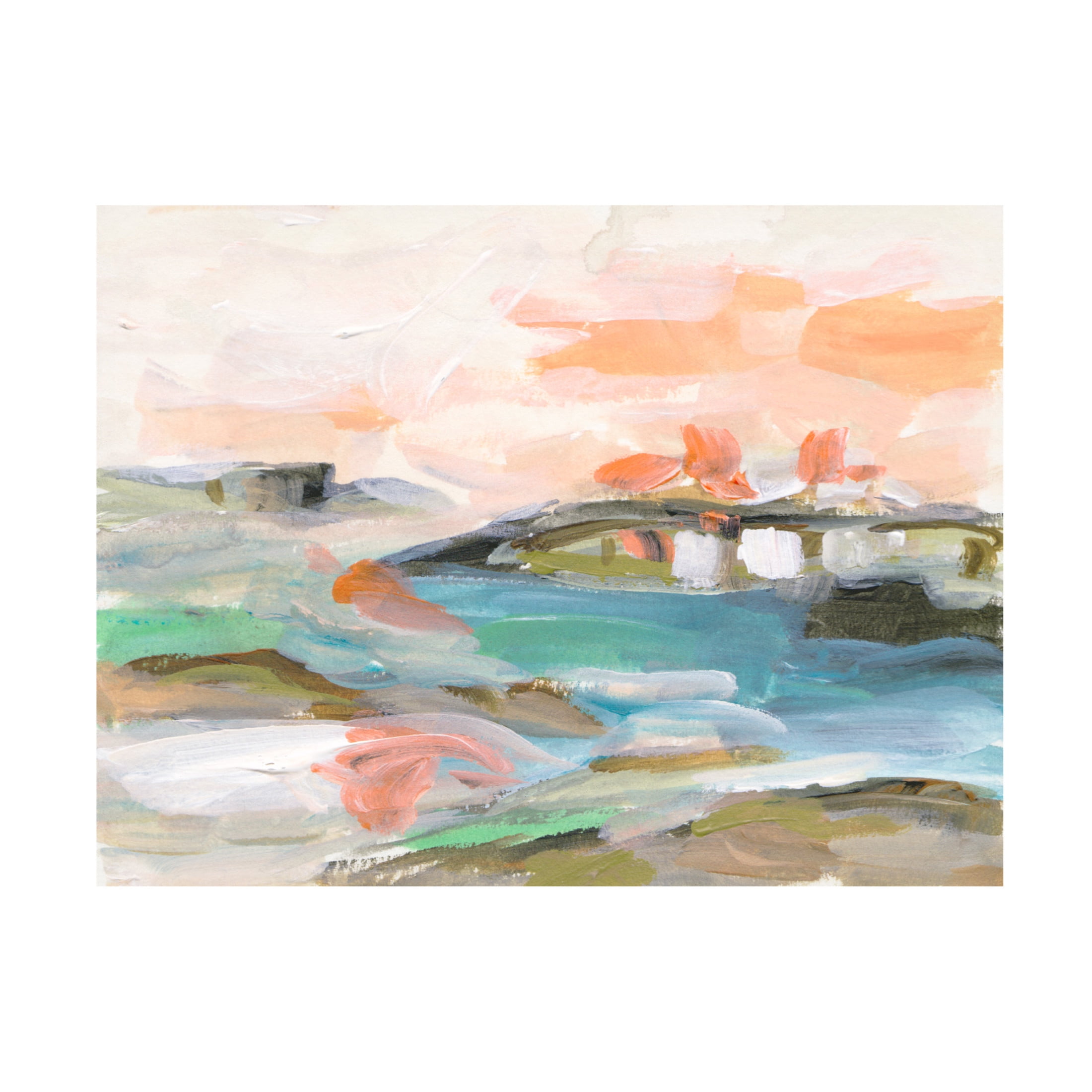 Canvas Wall Art - Melissa Wang 'Dawn Breaking III' Wall Art for Living Room, Bedroom, or Office Décor by Trademark Fine Art - 32 x 24 Inches