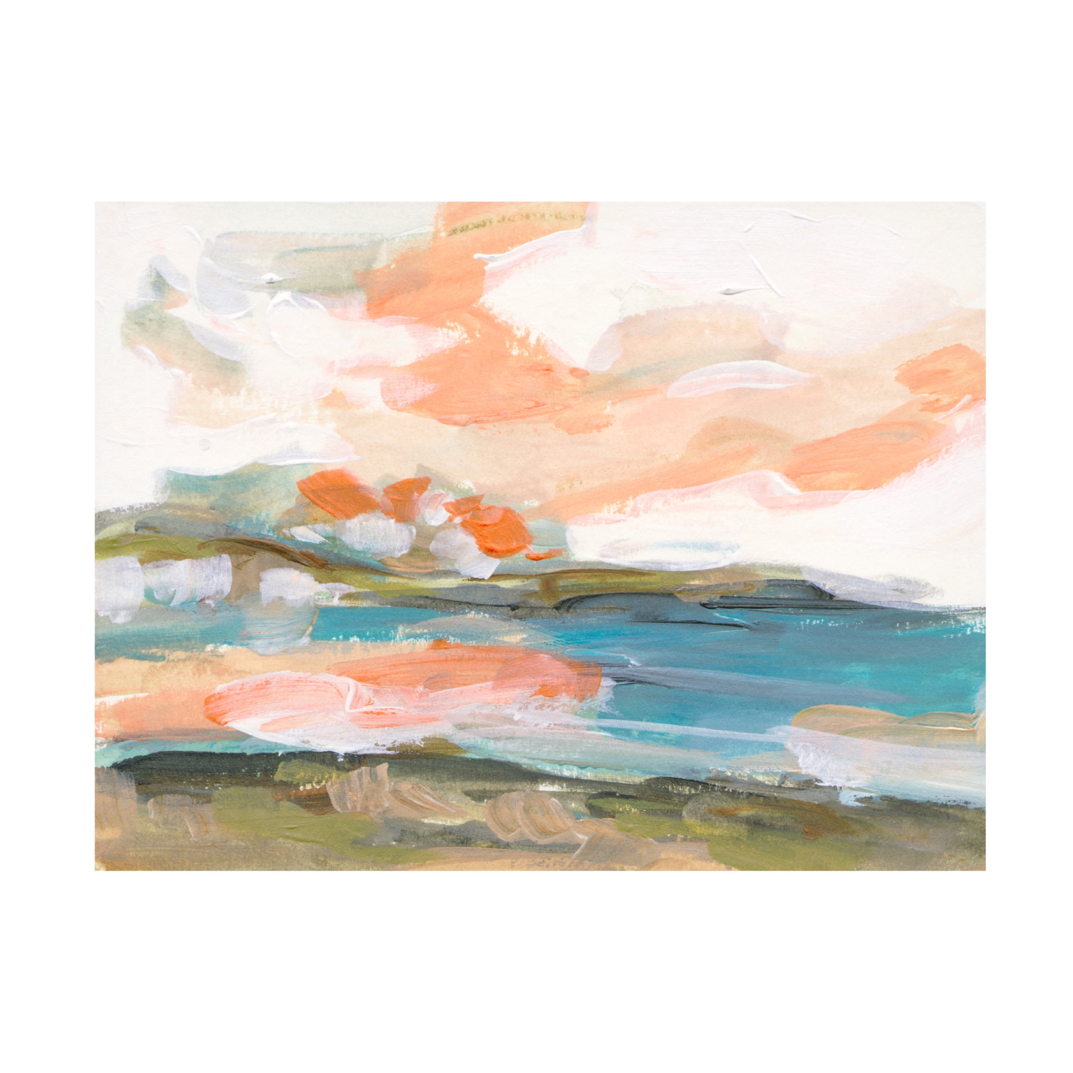 Canvas Wall Art - Melissa Wang 'Dawn Breaking IV' Wall Art for Living Room, Bedroom, or Office Décor by Trademark Fine Art - 32 x 24 Inches