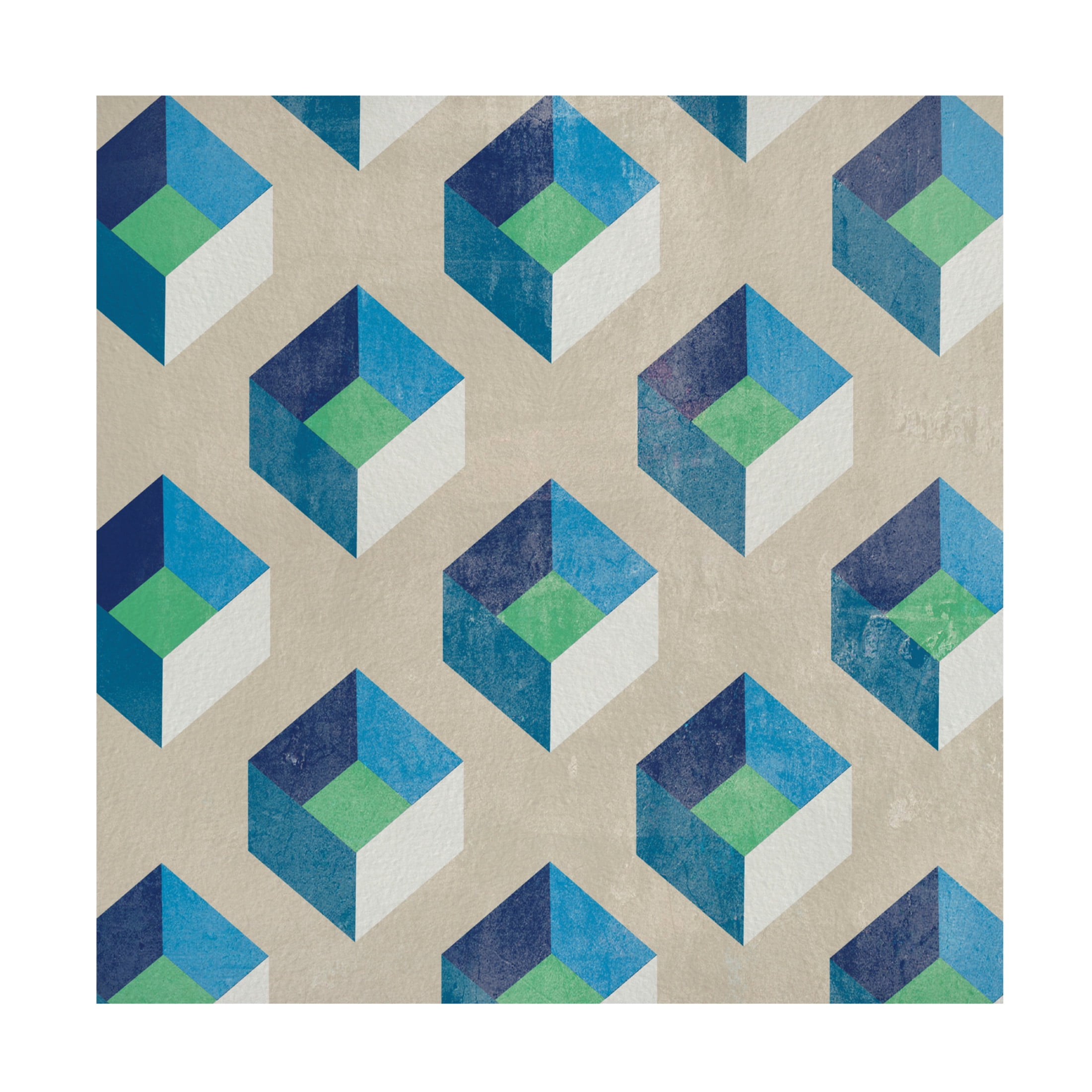 Canvas Wall Art - Melissa Wang 'Little Cubes I' Wall Art for Living Room, Bedroom, or Office Décor by Trademark Fine Art - 24 x 24 Inches