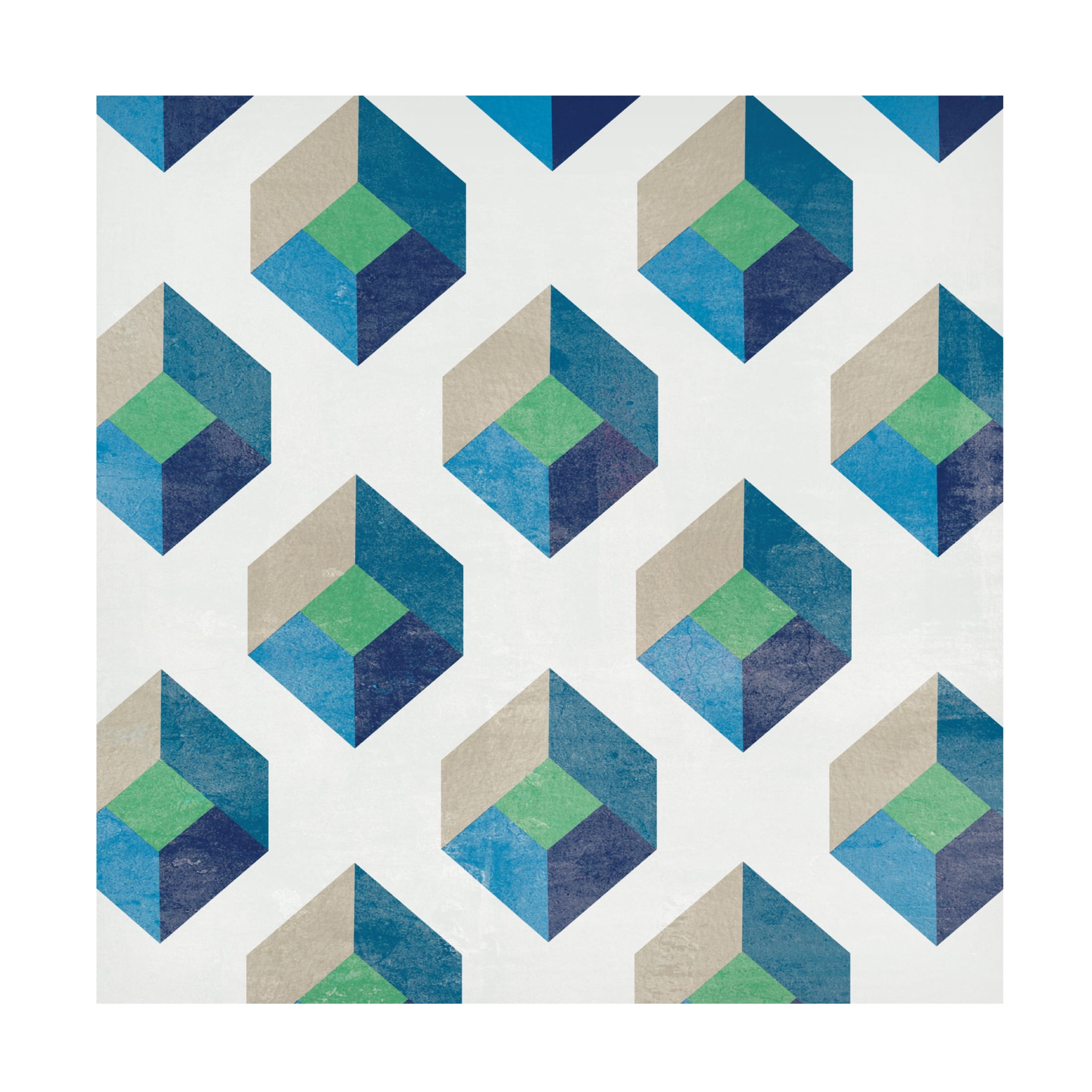 Canvas Wall Art - Melissa Wang 'Little Cubes II' Wall Art for Living Room, Bedroom, or Office Décor by Trademark Fine Art - 35 x 35 Inches