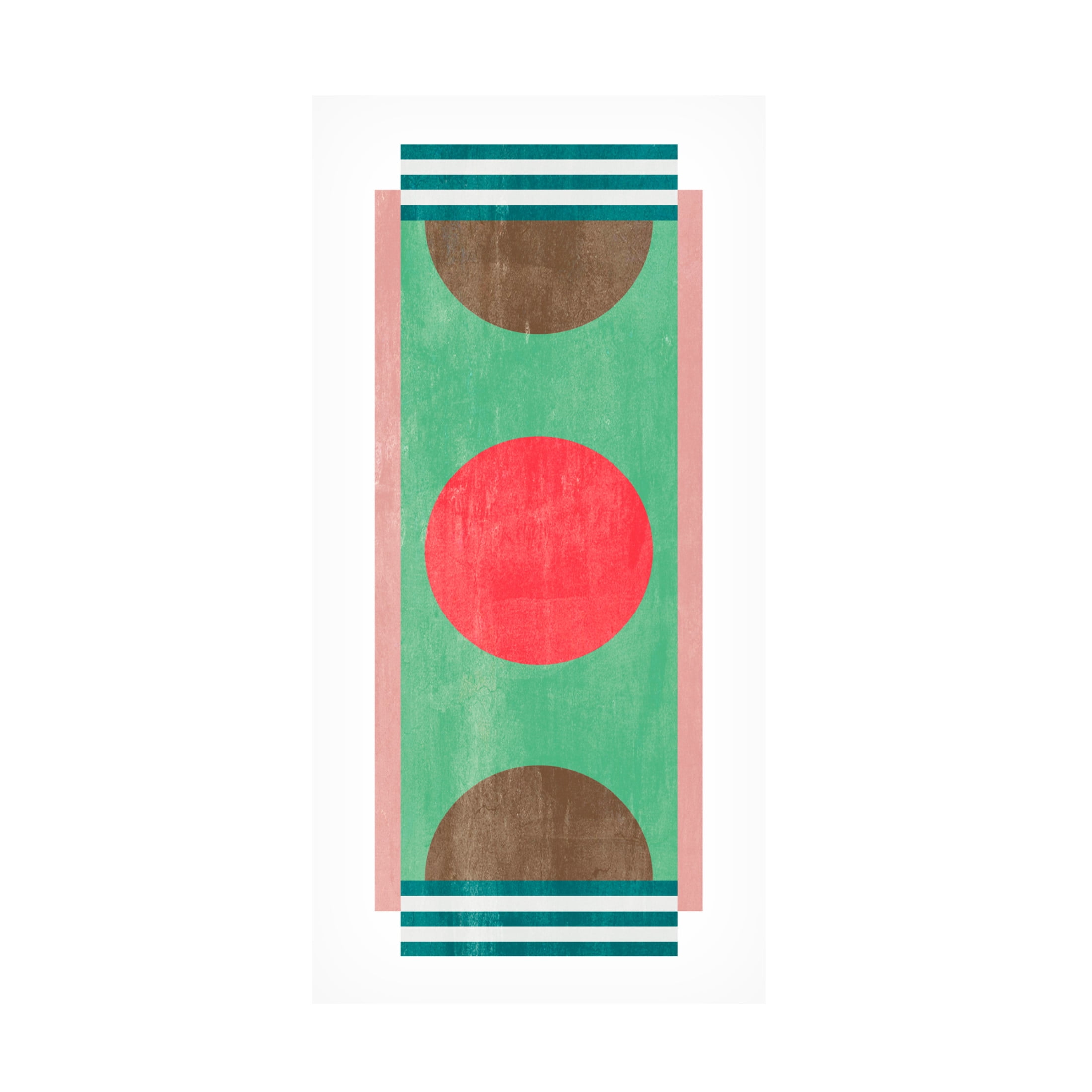 Canvas Wall Art - Melissa Wang 'Sweet Blocks II' Wall Art for Living Room, Bedroom, or Office Décor by Trademark Fine Art - 16 x 32 Inches