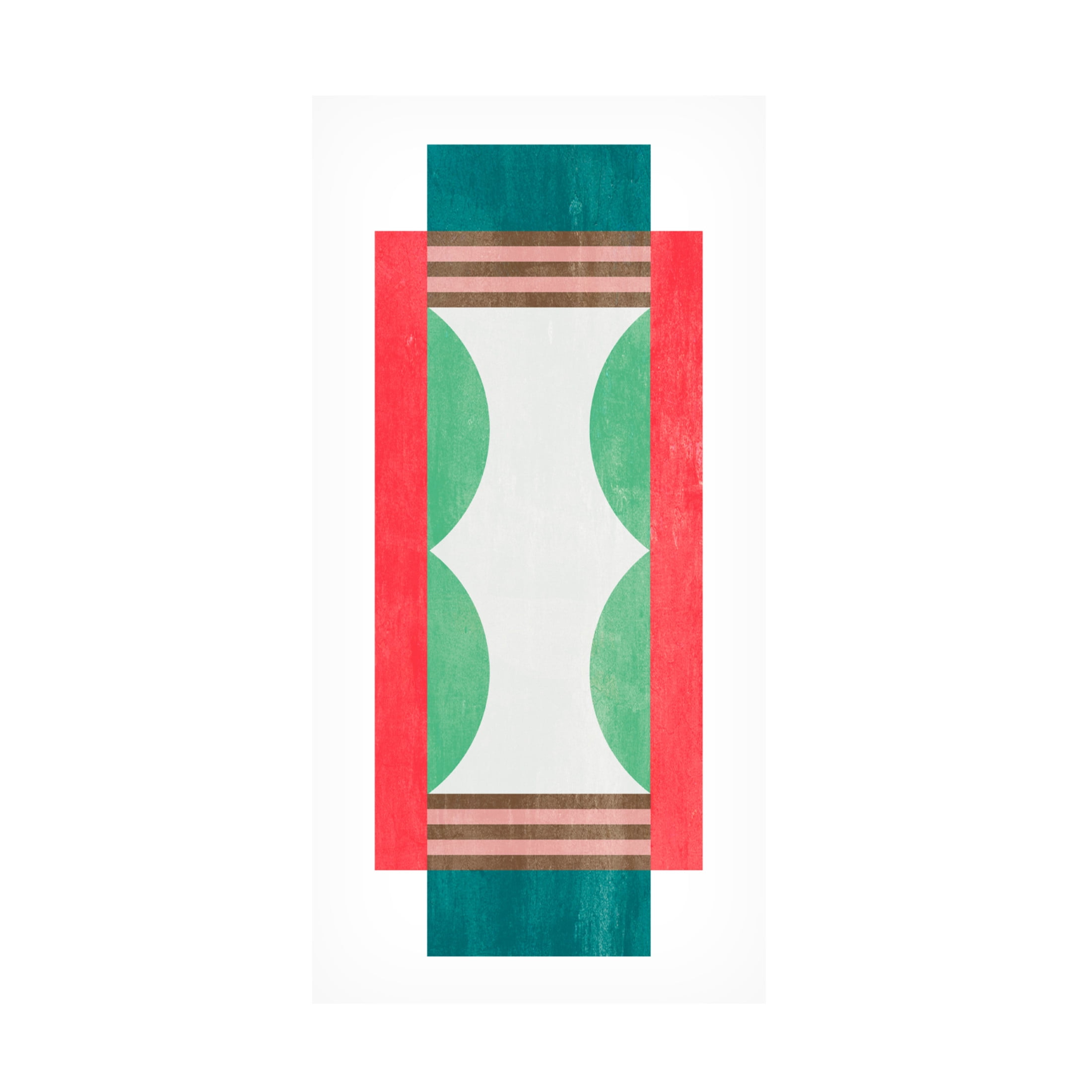 Canvas Wall Art - Melissa Wang 'Sweet Blocks III' Wall Art for Living Room, Bedroom, or Office Décor by Trademark Fine Art - 10 x 19 Inches